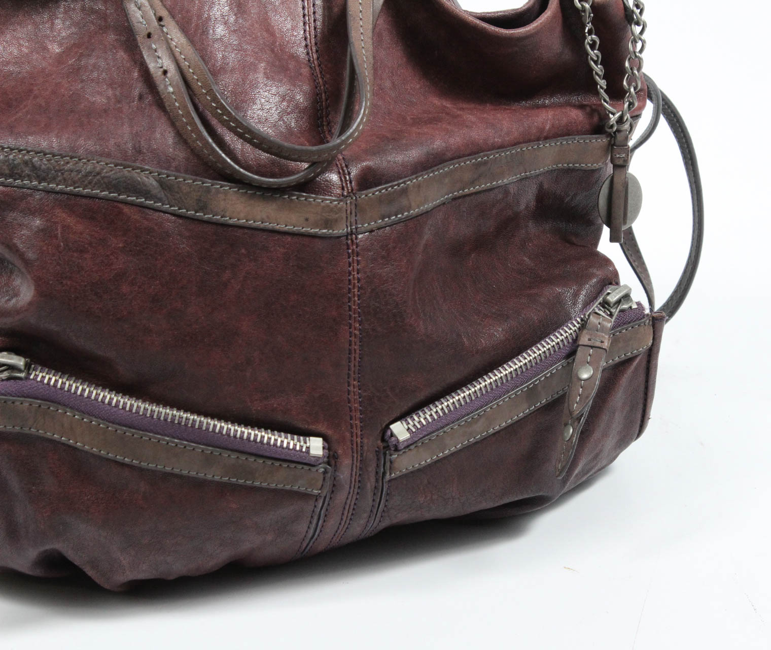 Olivia Harris by Joy Gryson Brown Leather Shoulder Bag