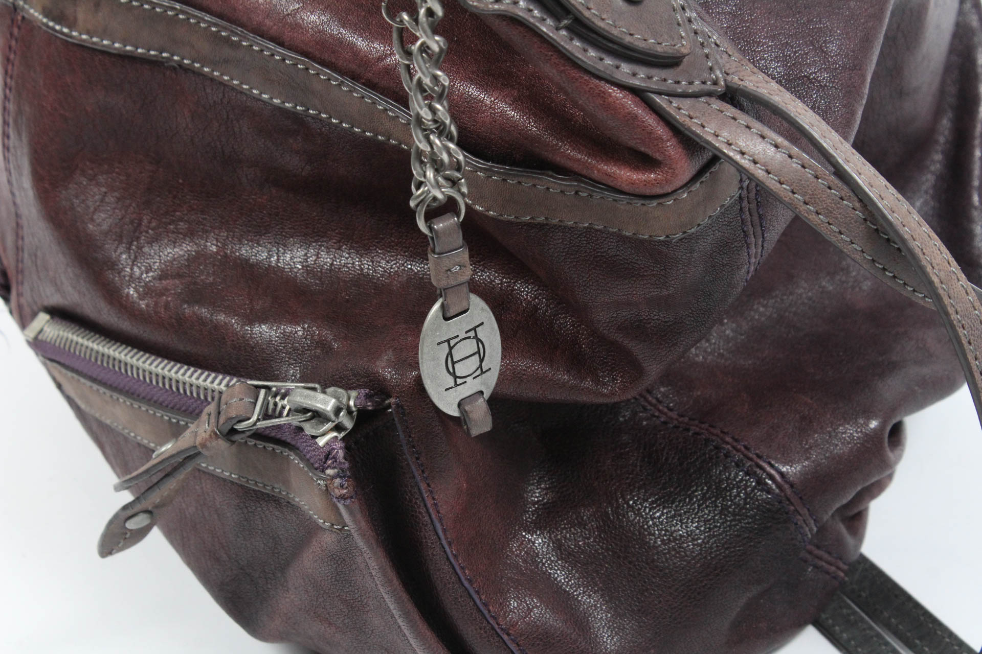 Olivia Harris by Joy Gryson Brown Leather Shoulder Bag