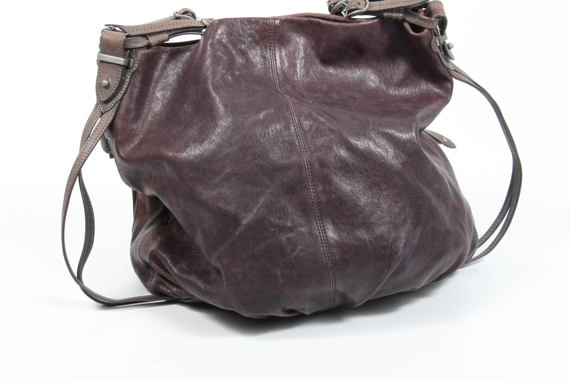 Olivia Harris by Joy Gryson Brown Leather Shoulder Bag