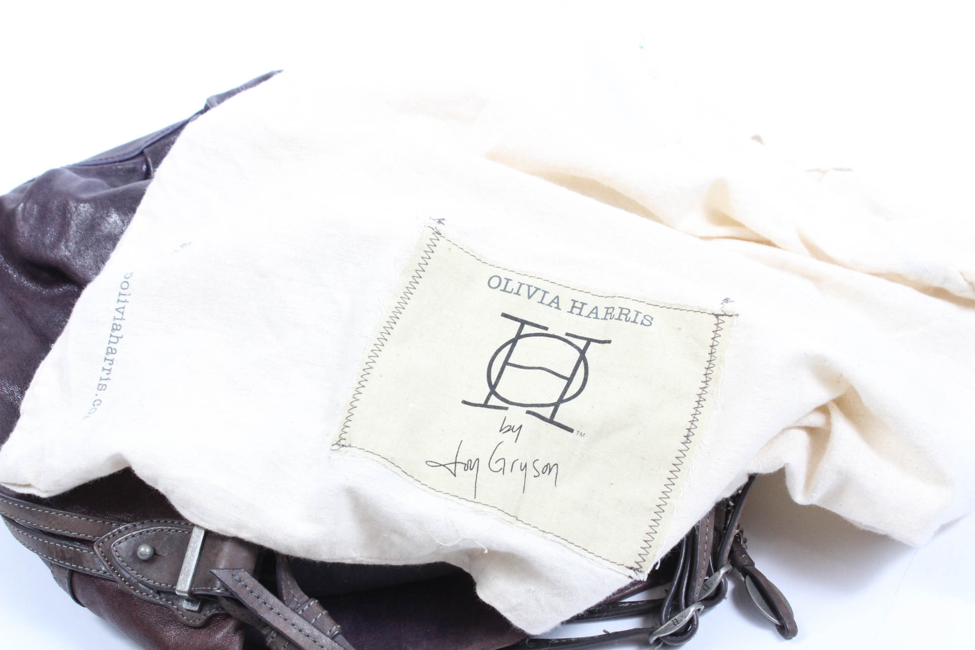 Olivia Harris by Joy Gryson Brown Leather Shoulder Bag