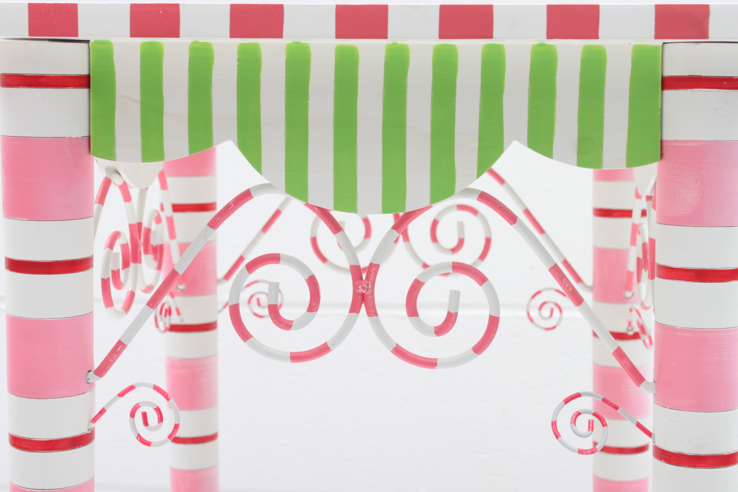 "Glitterville" Painted Wood Accent Table by Department 56