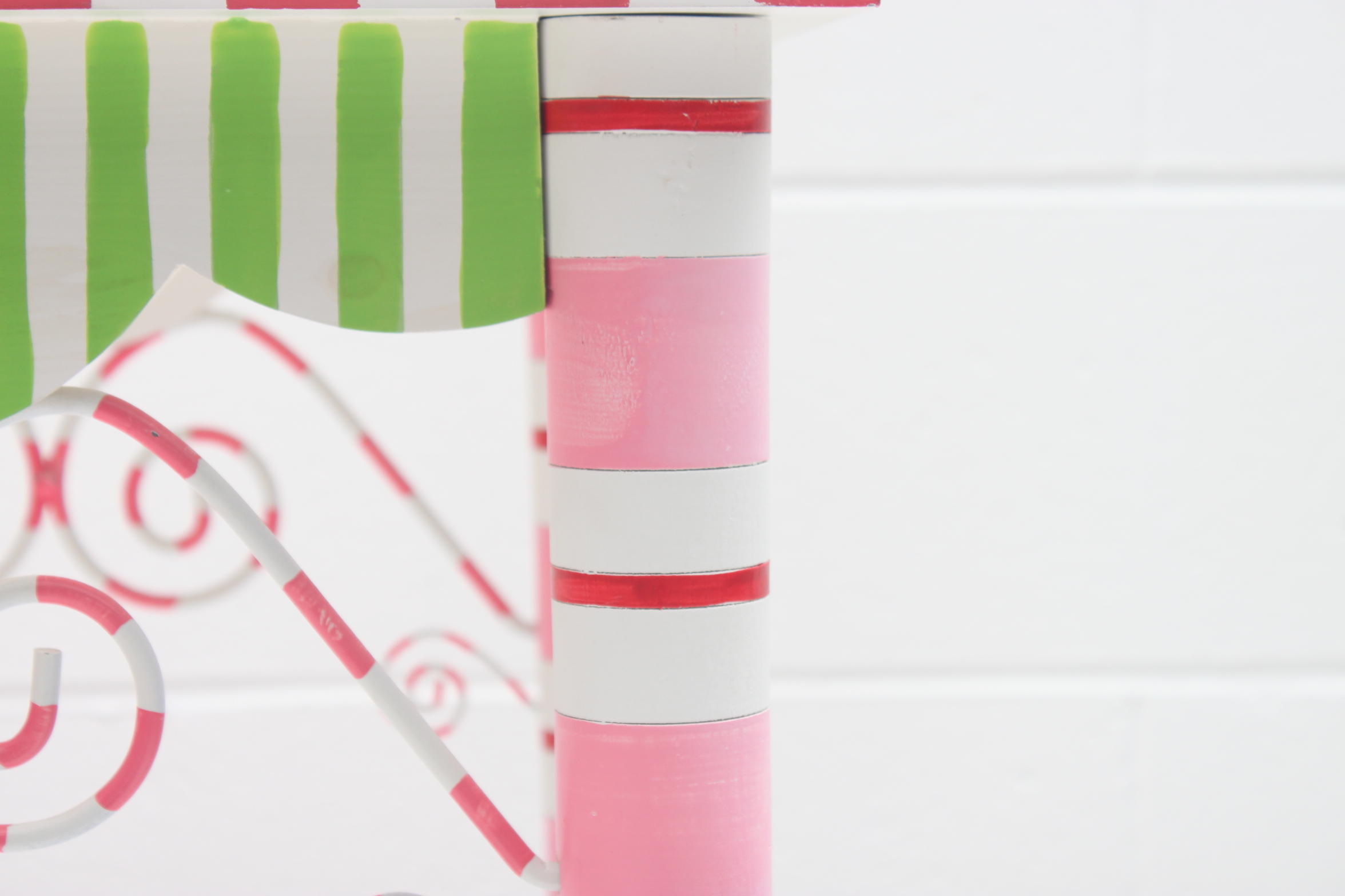 "Glitterville" Painted Wood Accent Table by Department 56