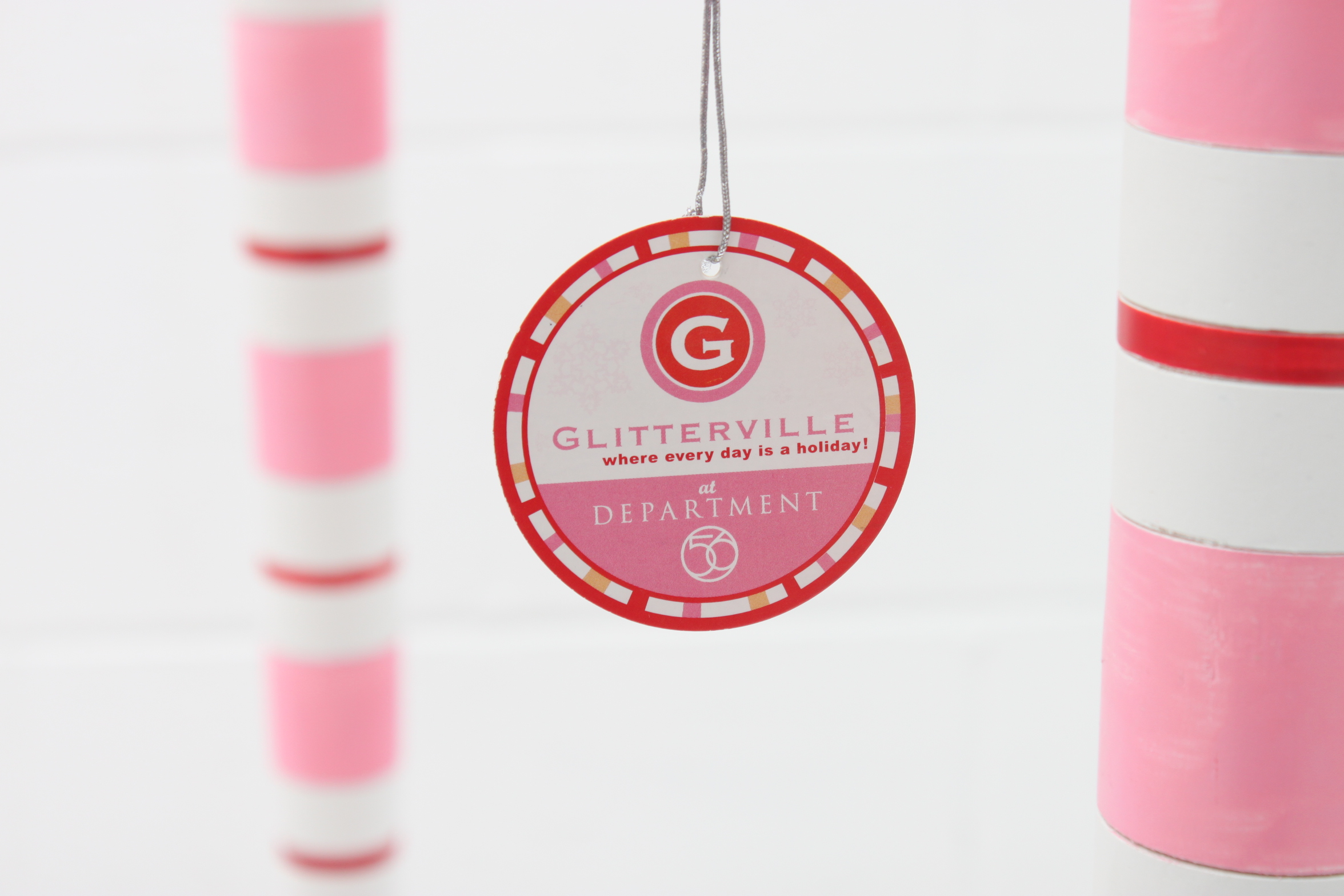 "Glitterville" Painted Wood Accent Table by Department 56