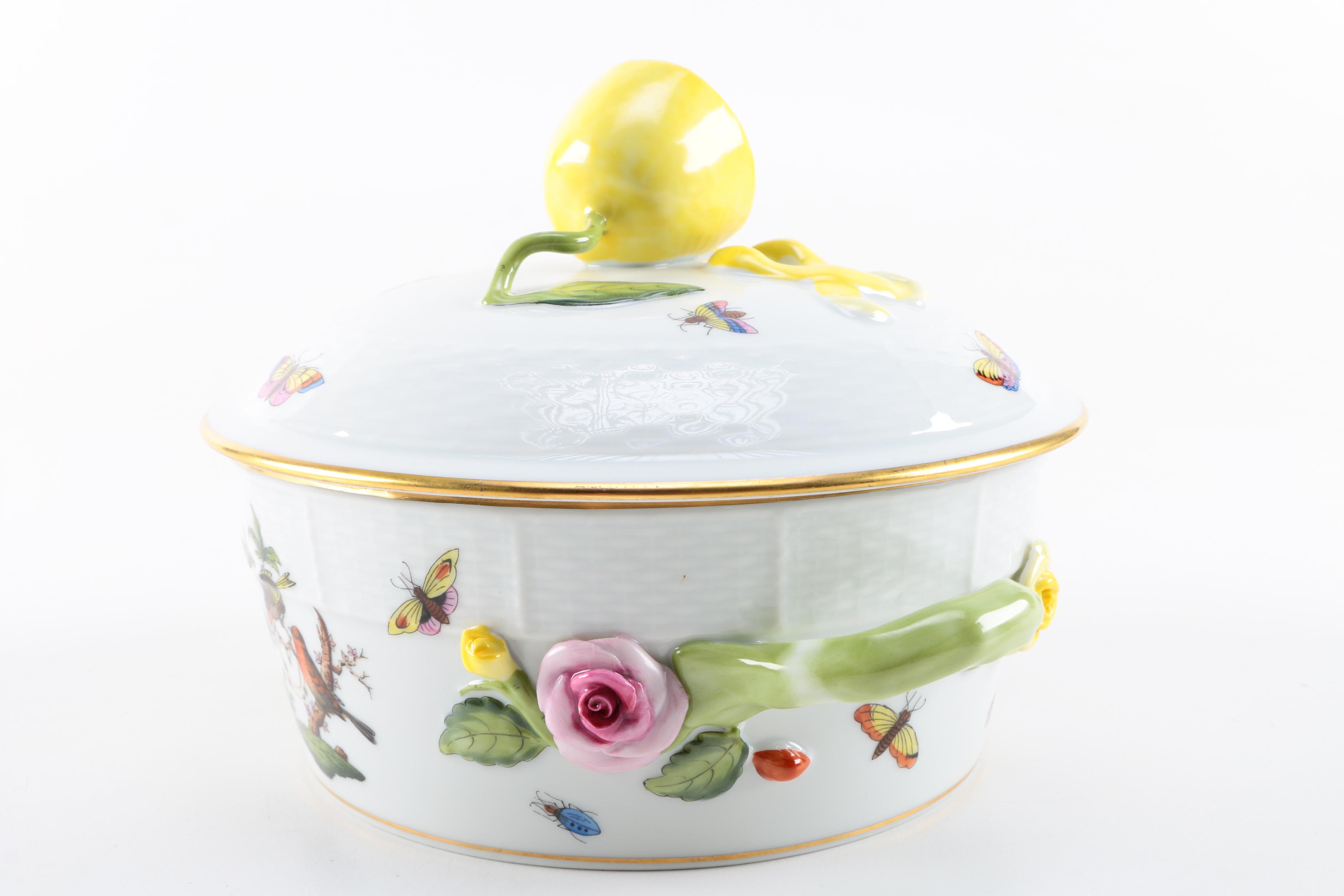 Herend "Rothschild Bird" Tableware and Serveware