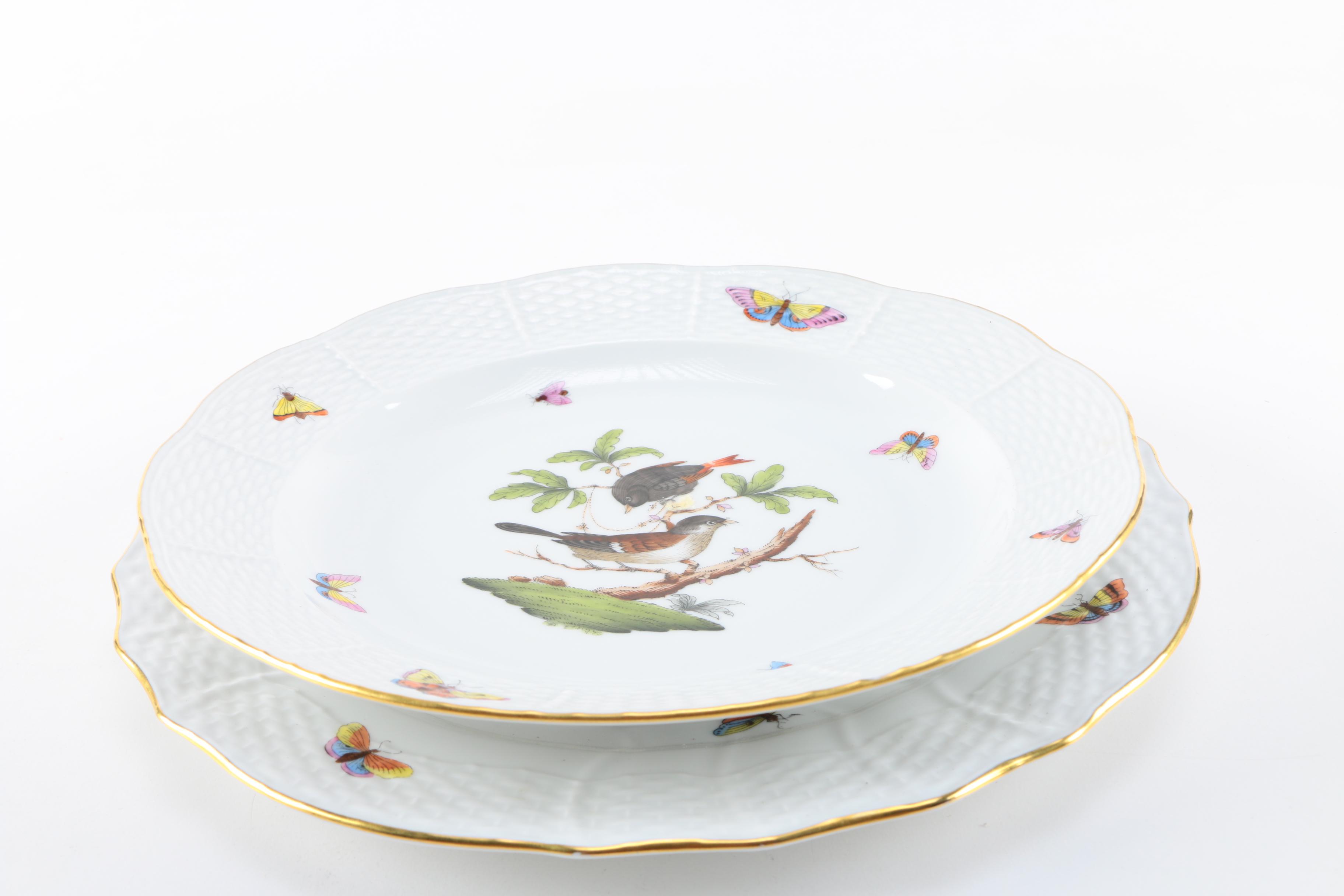 Herend "Rothschild Bird" Tableware and Serveware