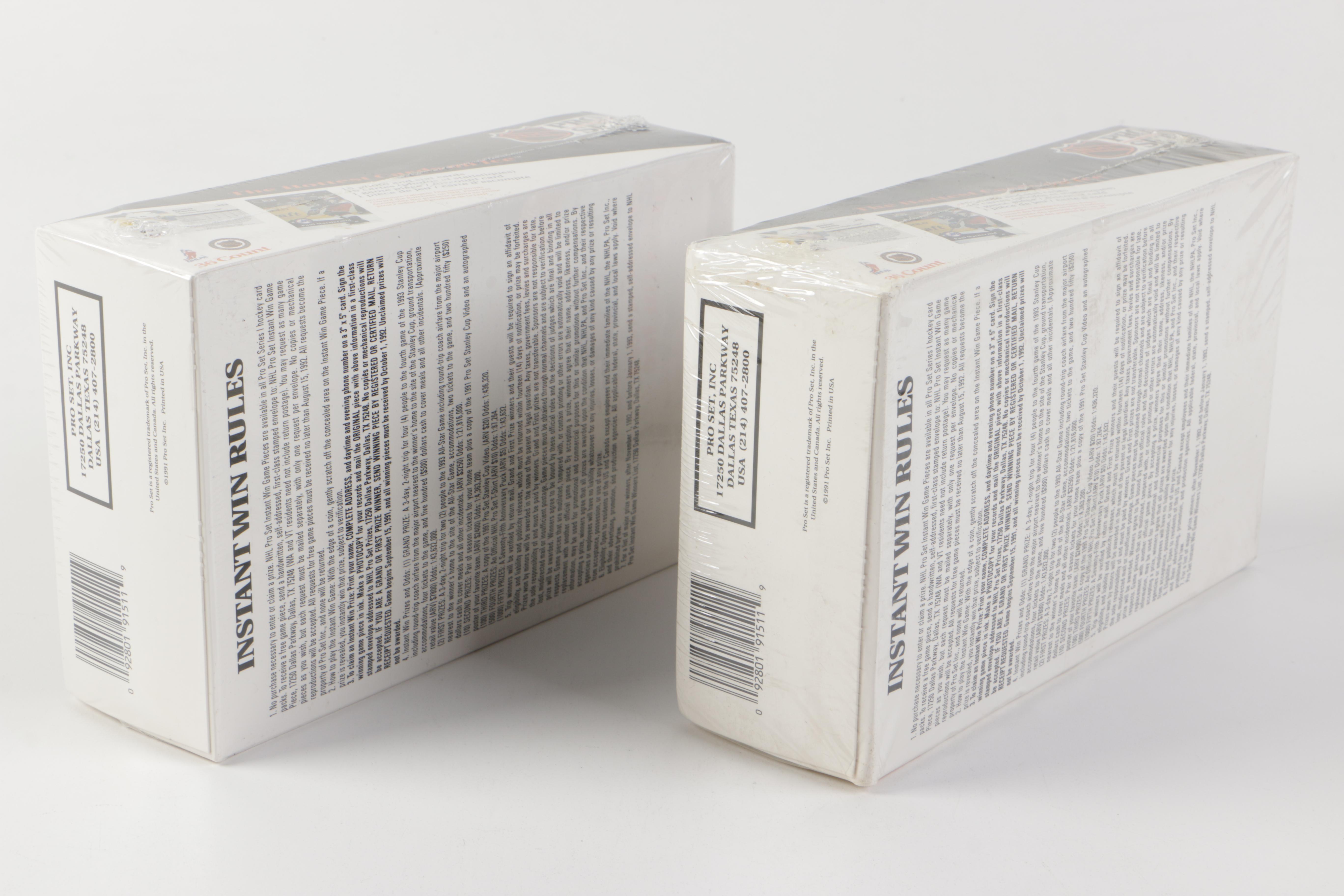 Boxes of Hockey Cards