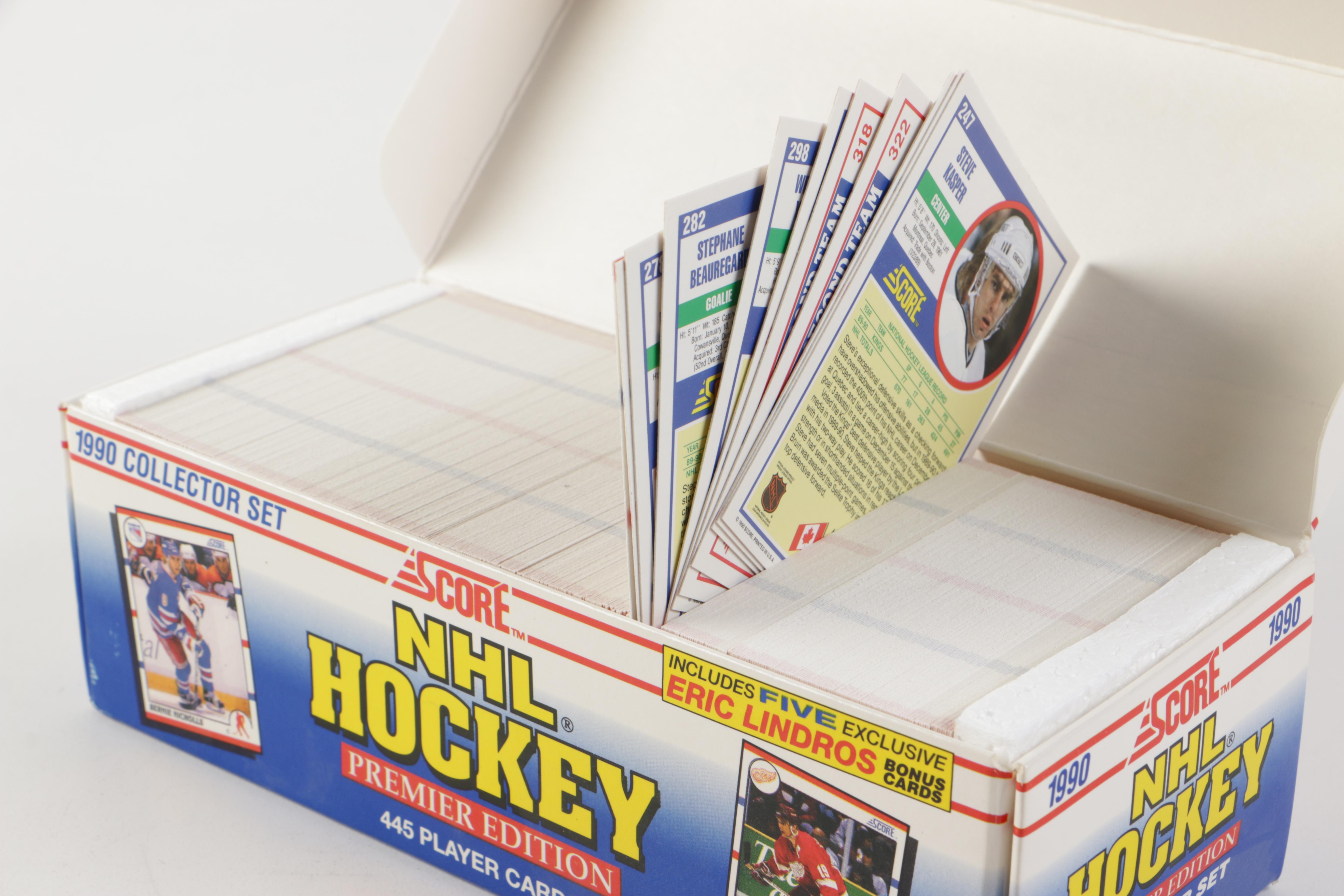 Boxes of Hockey Cards