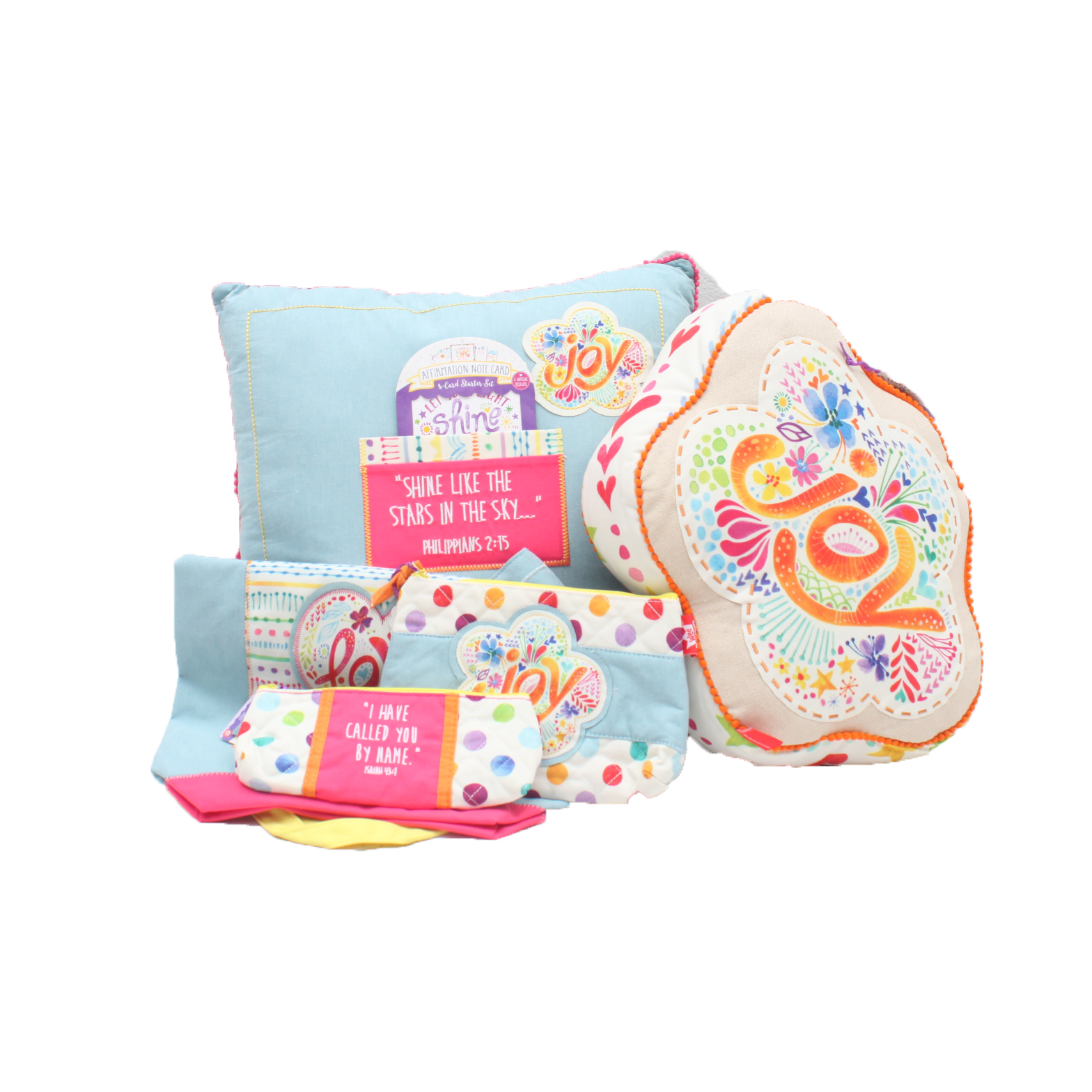 "Let Your Light Shine" Decorative Throw Pillows and Accessory Bags