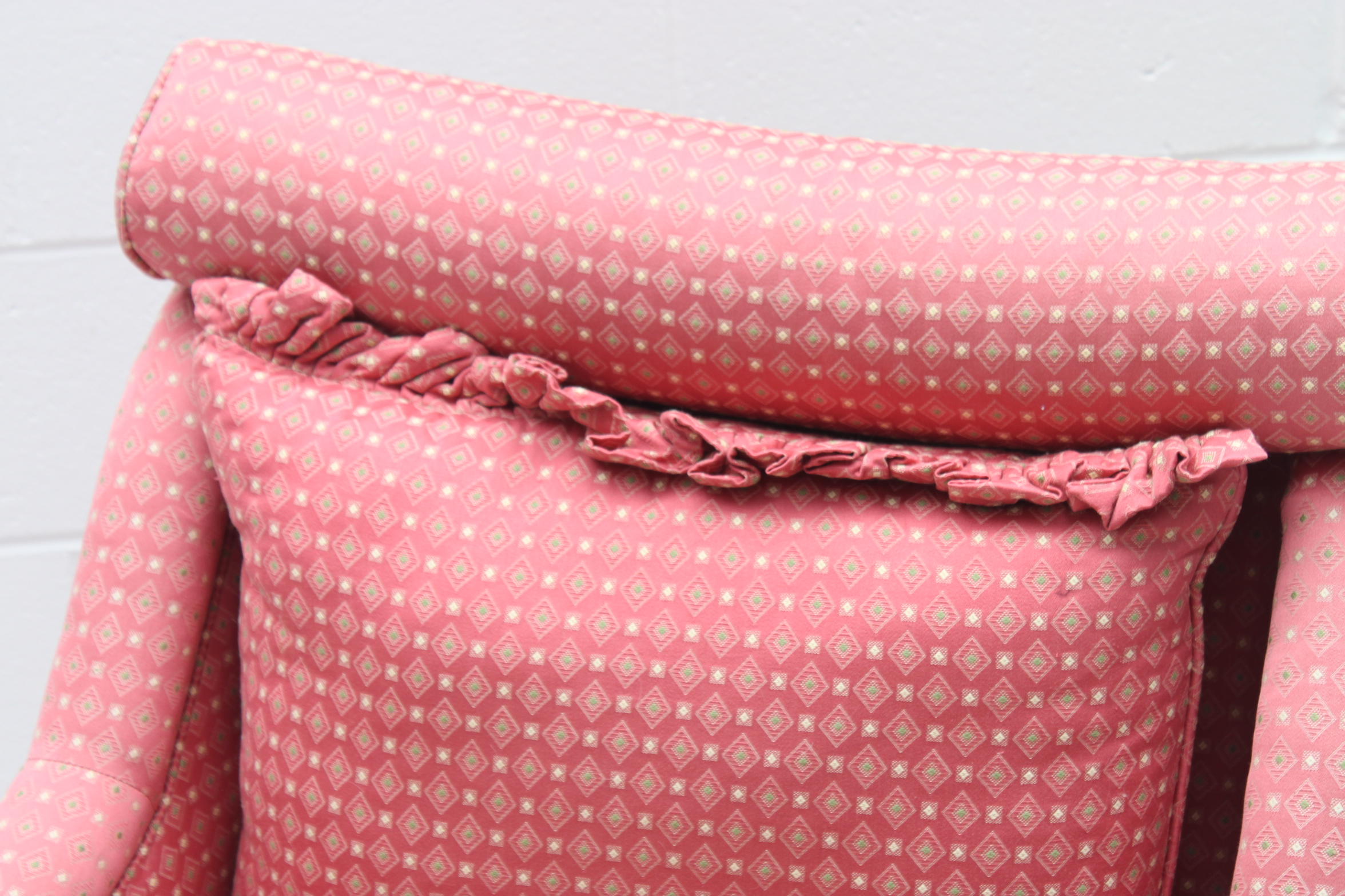 Pink Upholstered Armchair