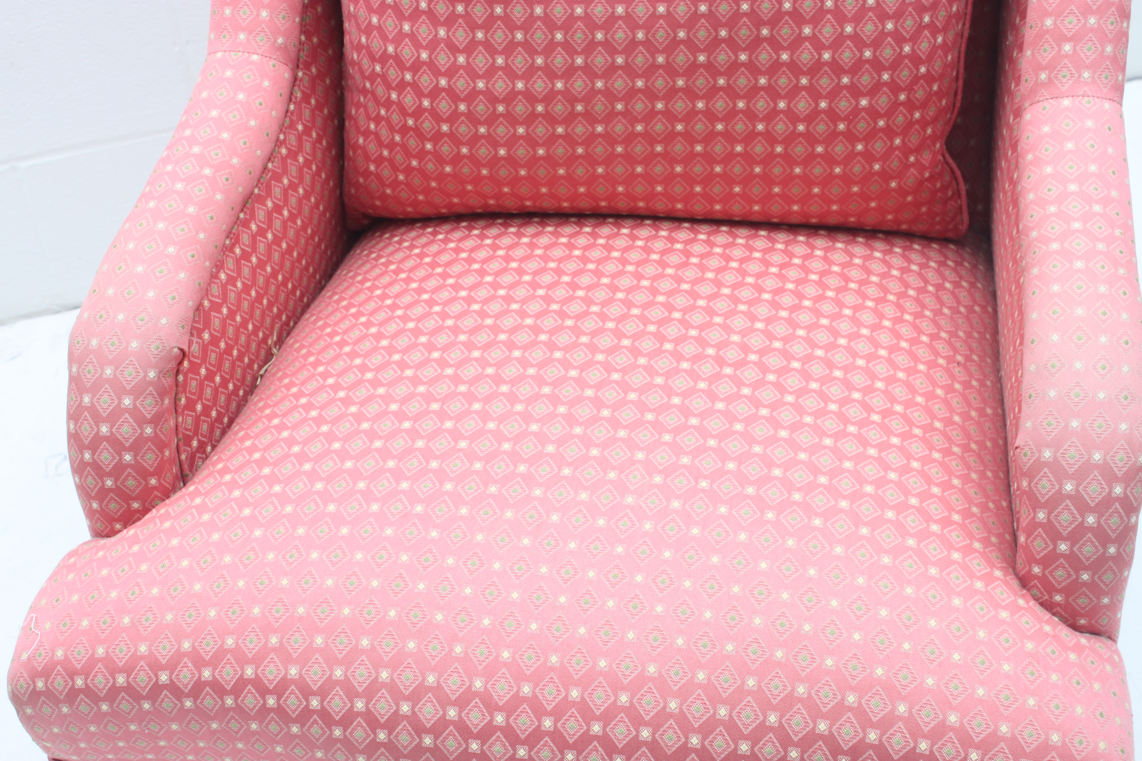 Pink Upholstered Armchair