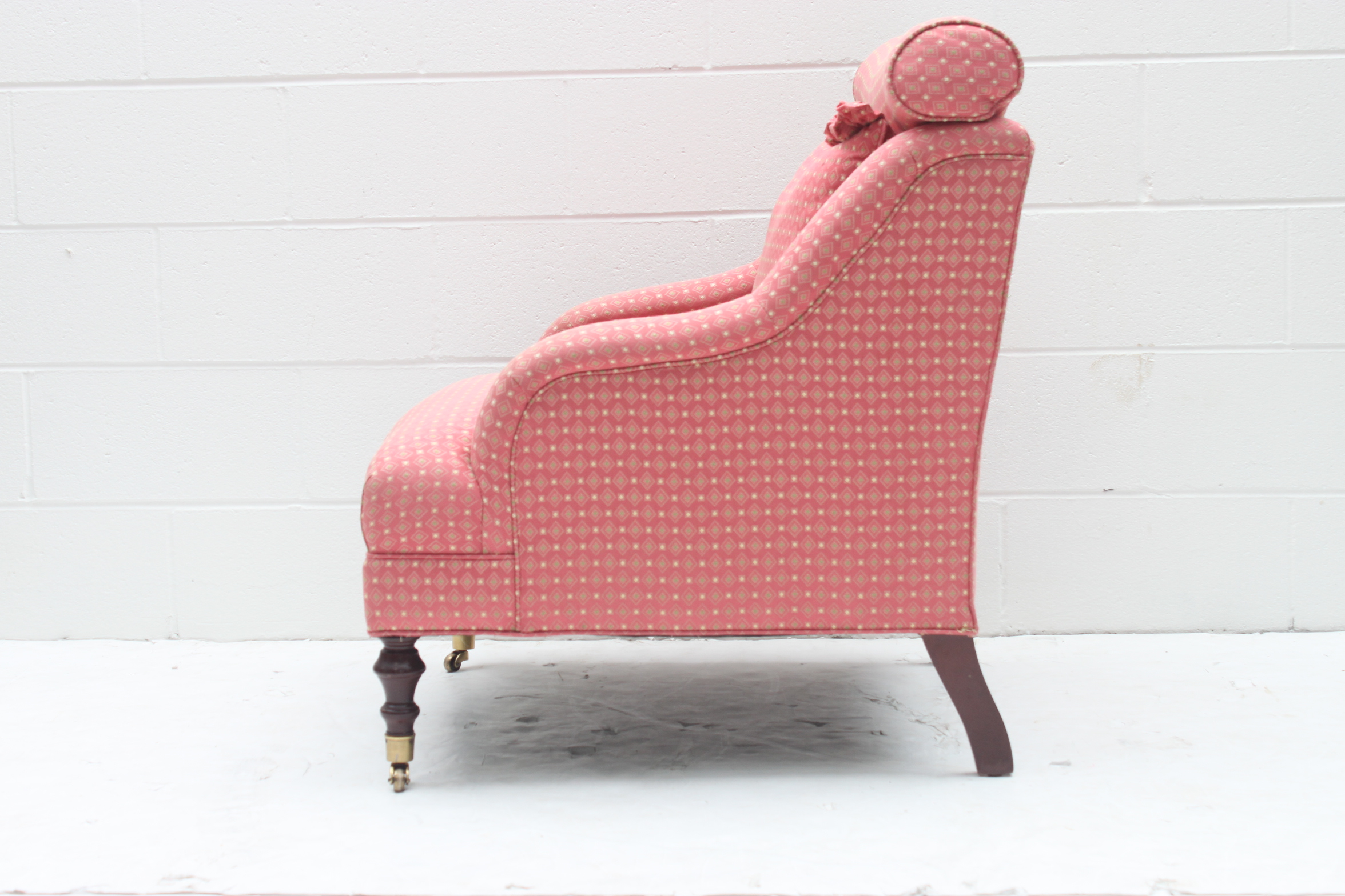 Pink Upholstered Armchair