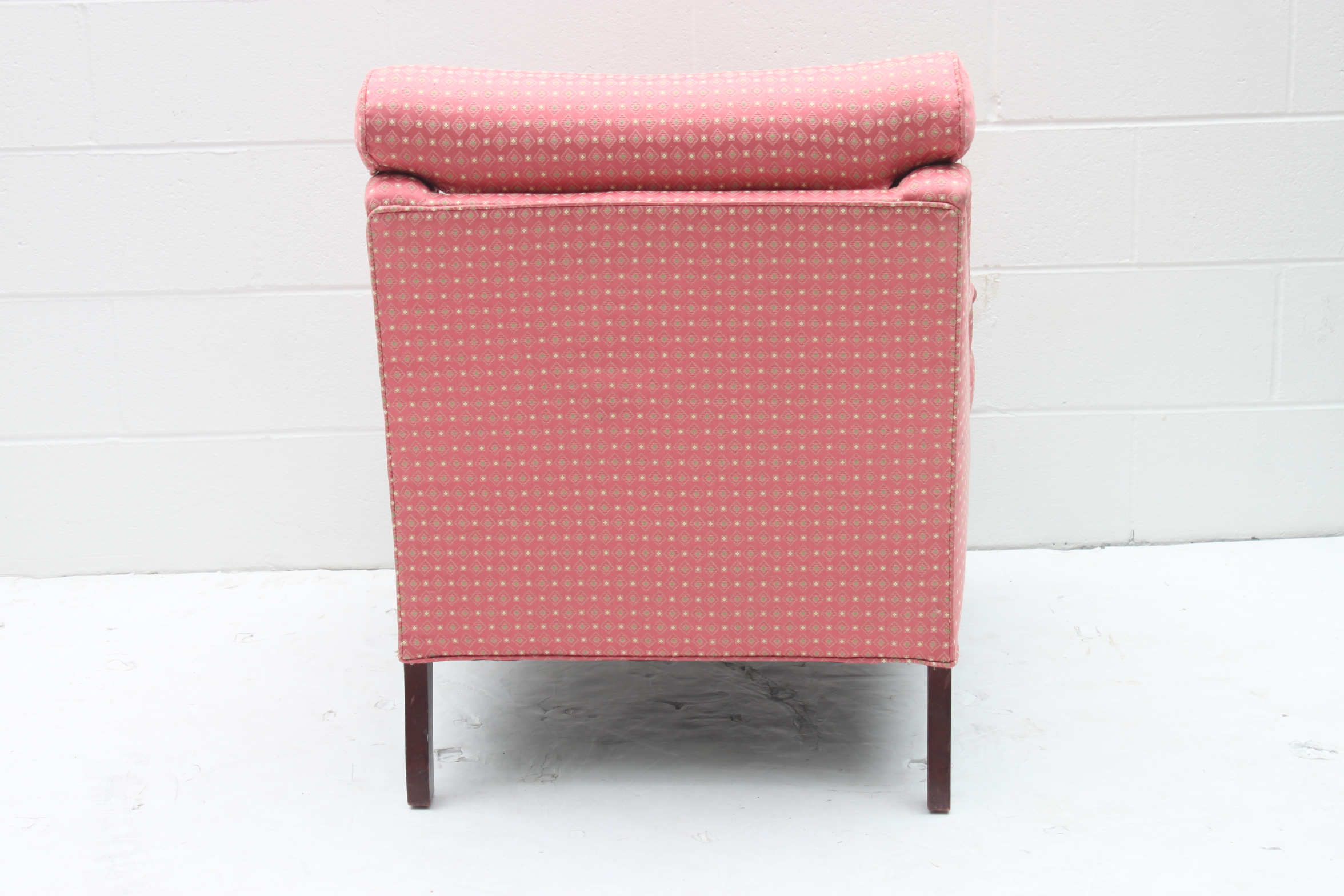 Pink Upholstered Armchair
