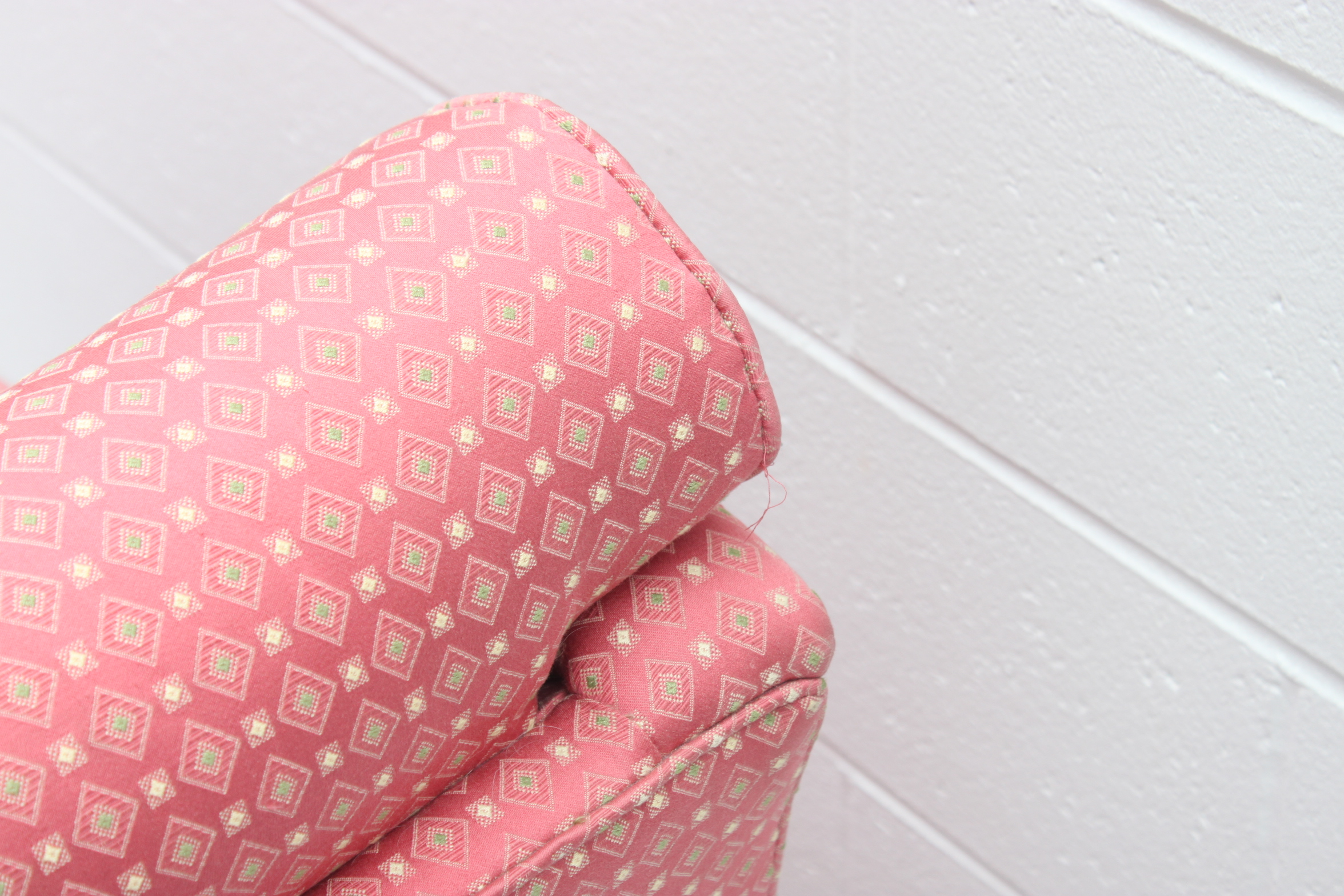 Pink Upholstered Armchair