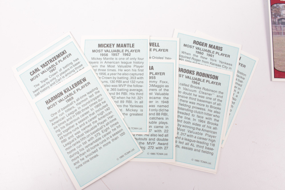TCMA 1985 Baseball Trading Cards