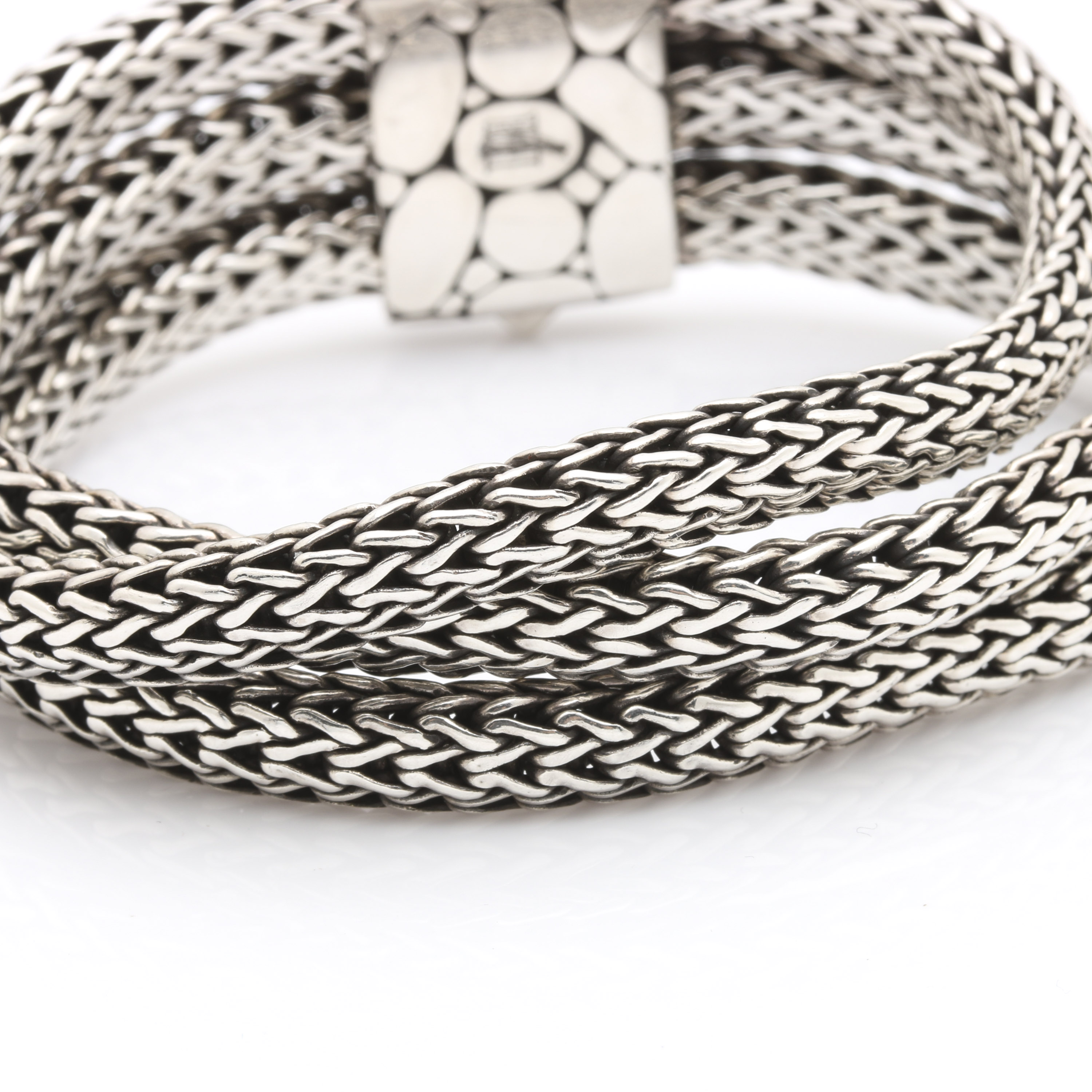 John Hardy "Kali" Three Strand Sterling Bracelet