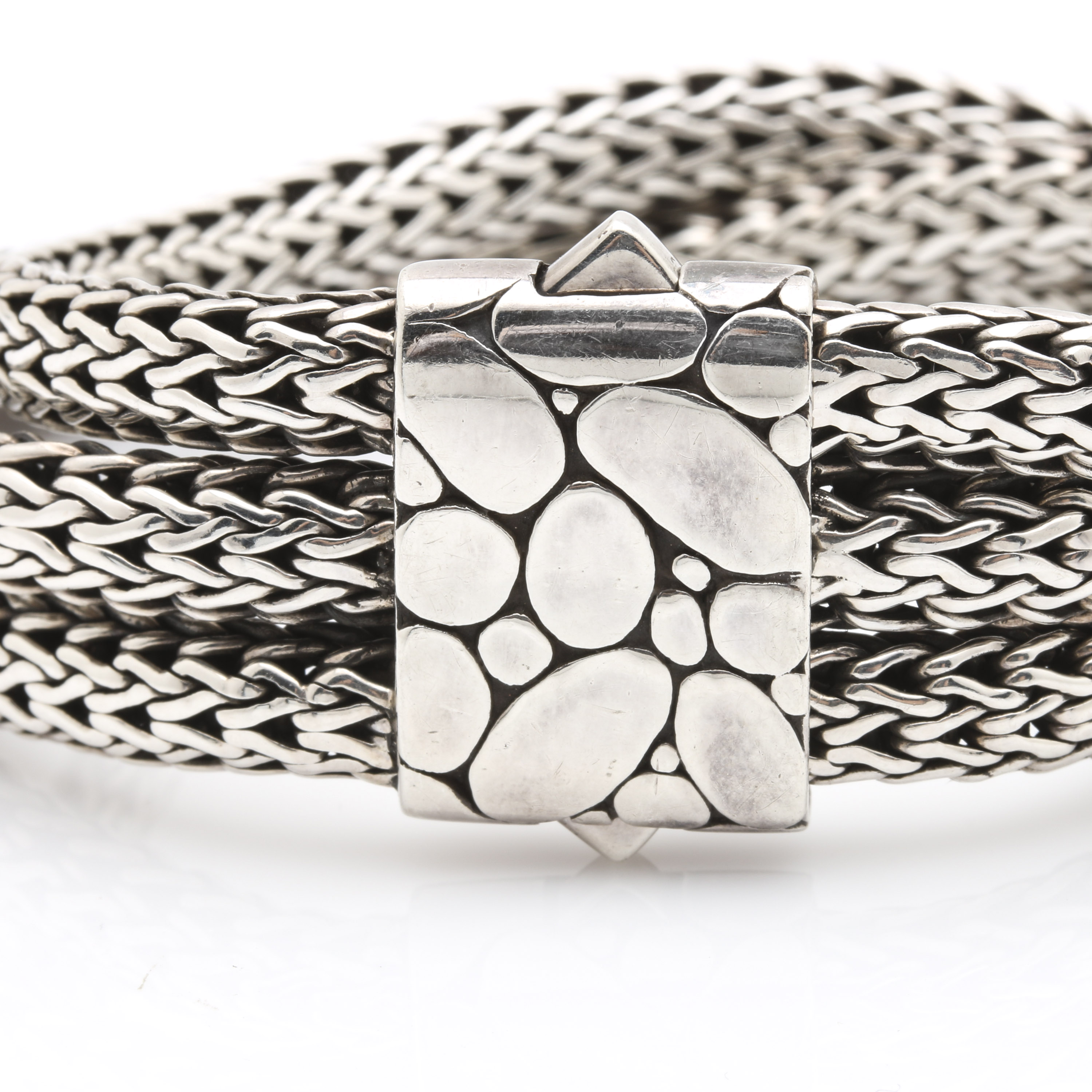 John Hardy "Kali" Three Strand Sterling Bracelet