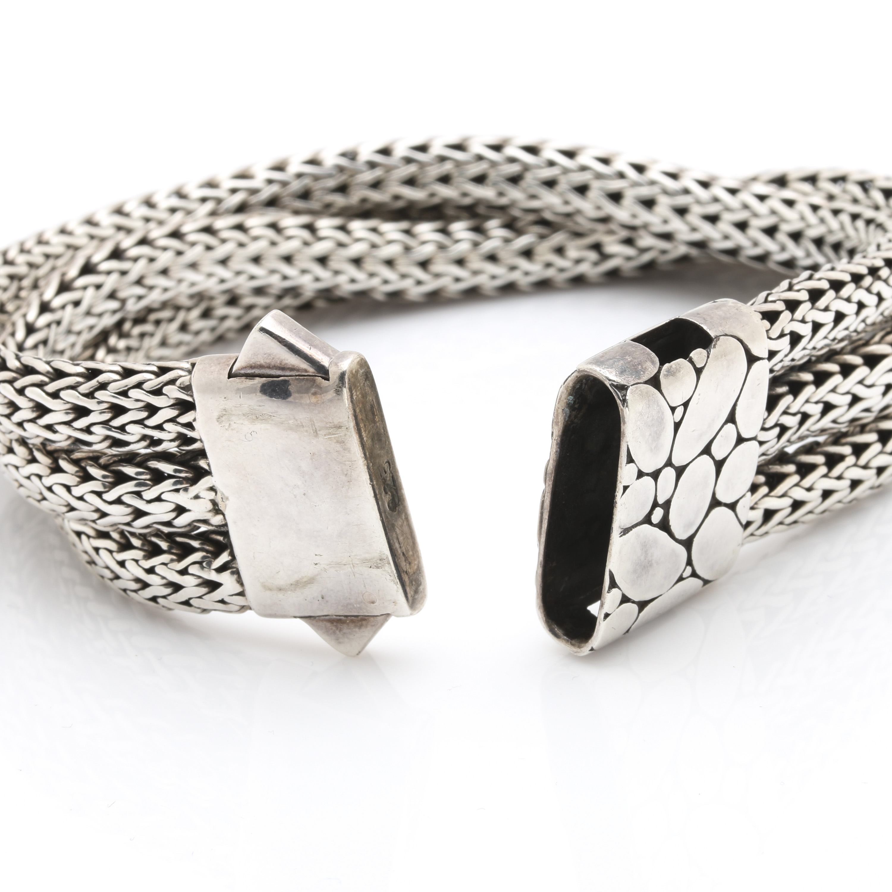 John Hardy "Kali" Three Strand Sterling Bracelet