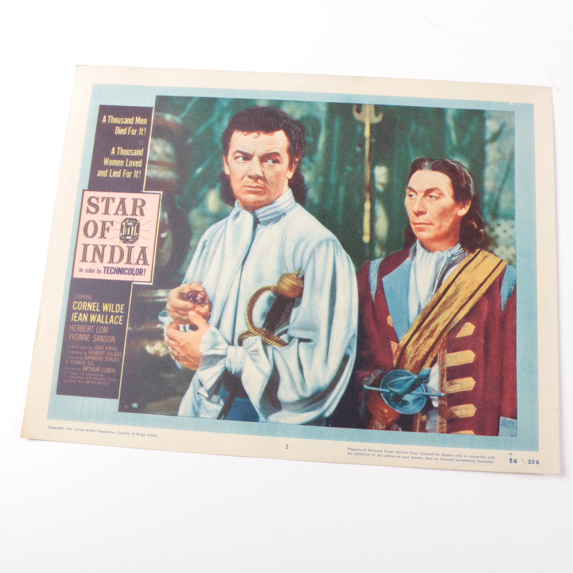1956 "Star of India" Lobby Cards