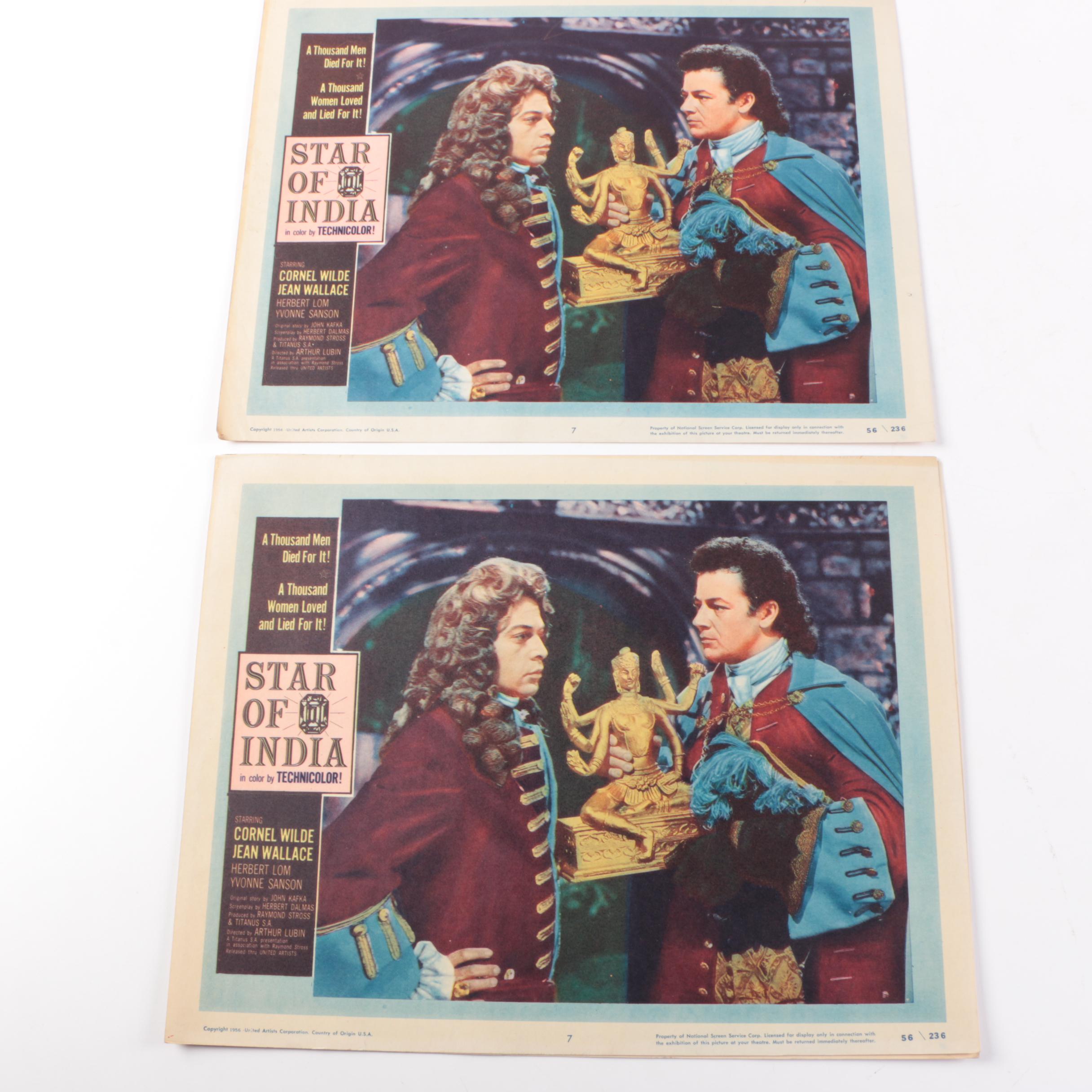 1956 "Star of India" Lobby Cards