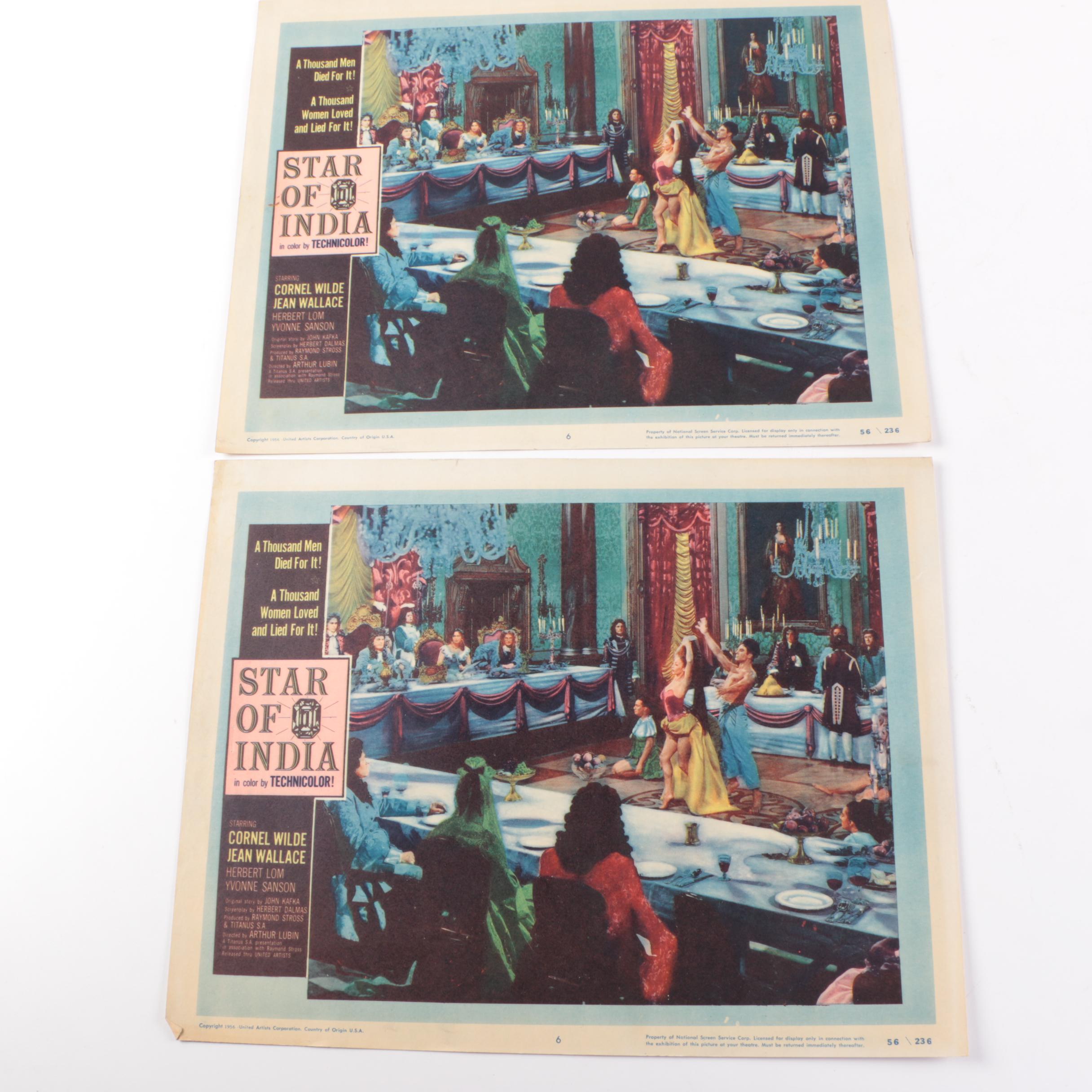 1956 "Star of India" Lobby Cards