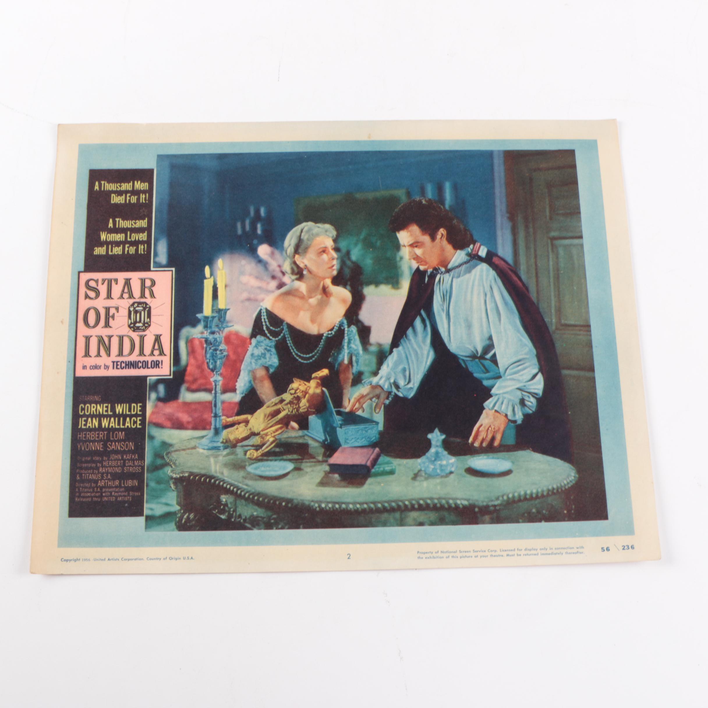 1956 "Star of India" Lobby Cards