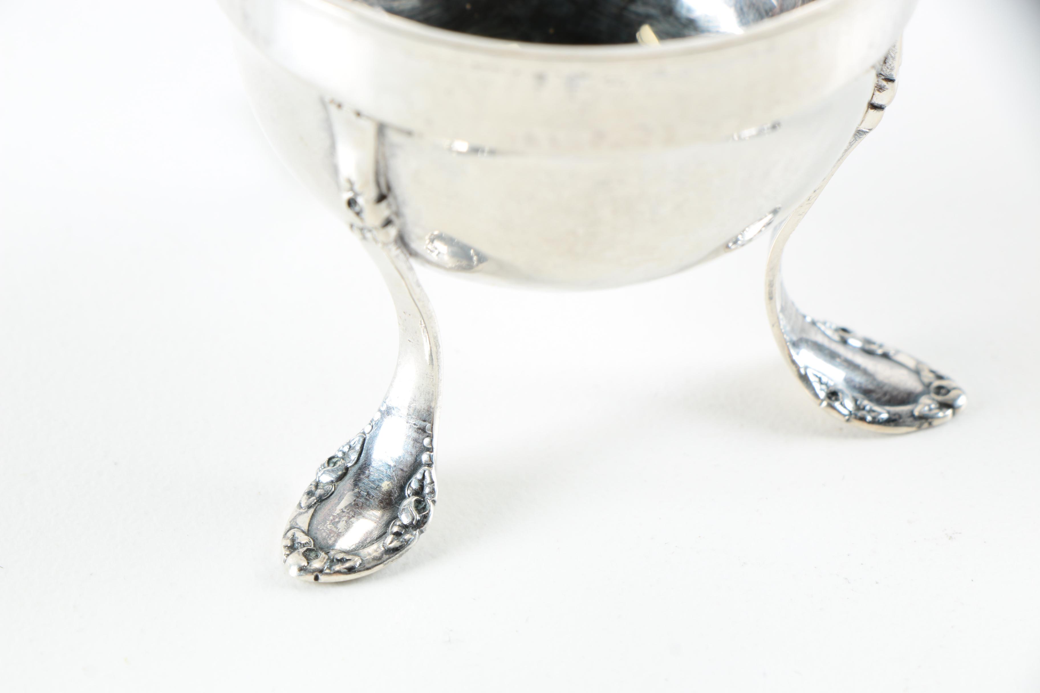 Vintage Christian F. Heise Danish 800 Silver Small Three-Legged Bowl