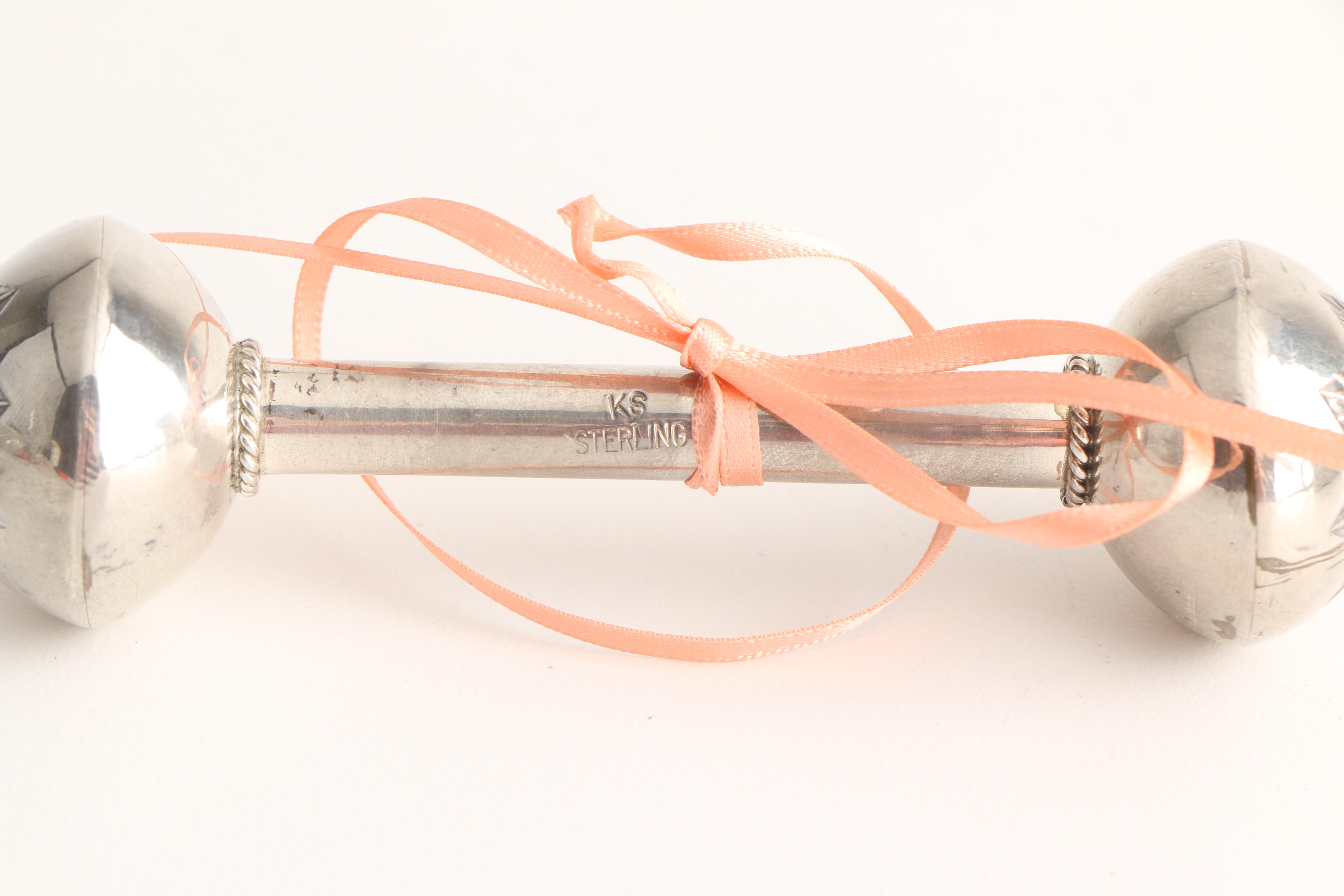 Towle Sterling Baby Mug and Sterling Rattle