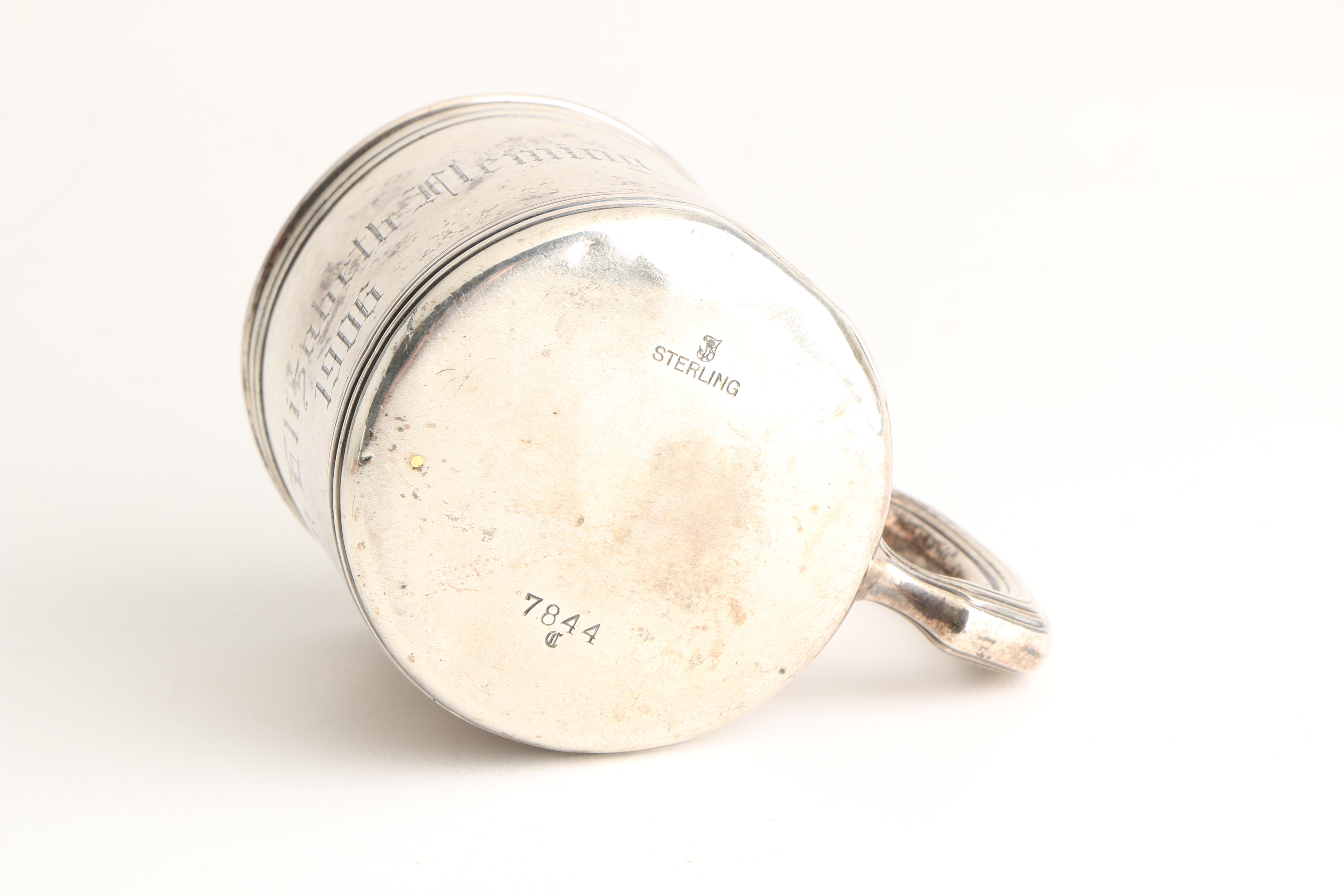 Towle Sterling Baby Mug and Sterling Rattle