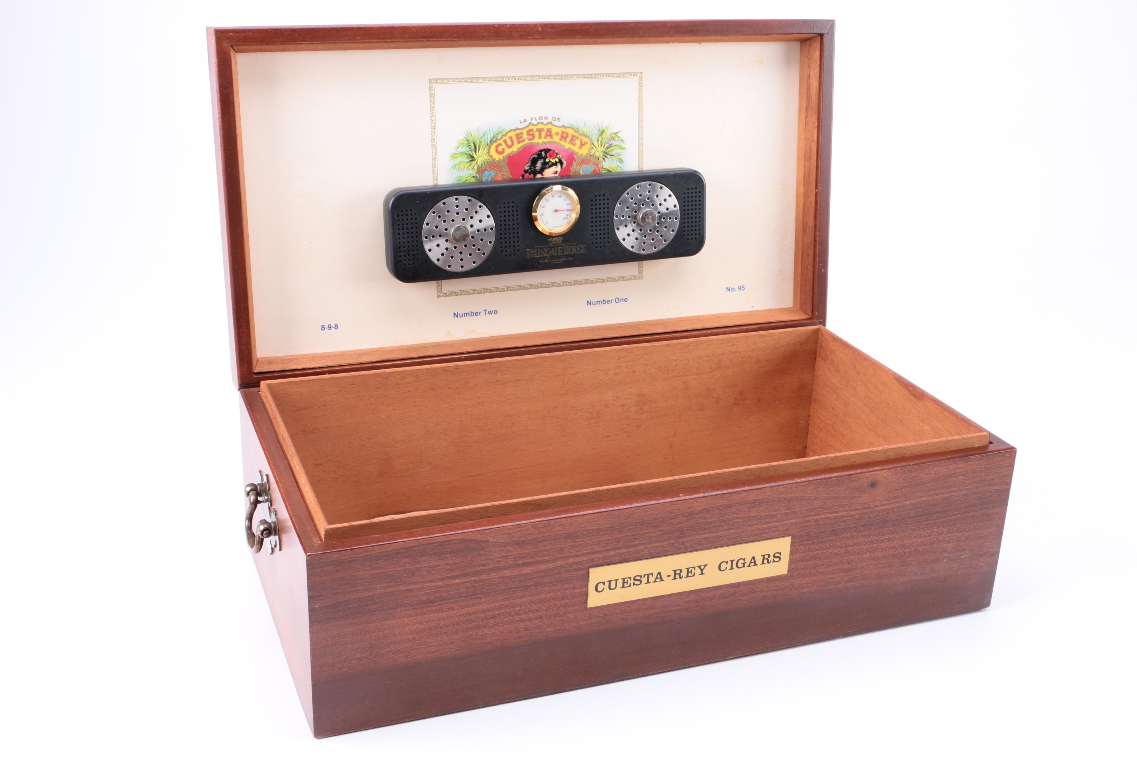 Cuesta-Rey Humidor and Other Cigar Themed Collectibles