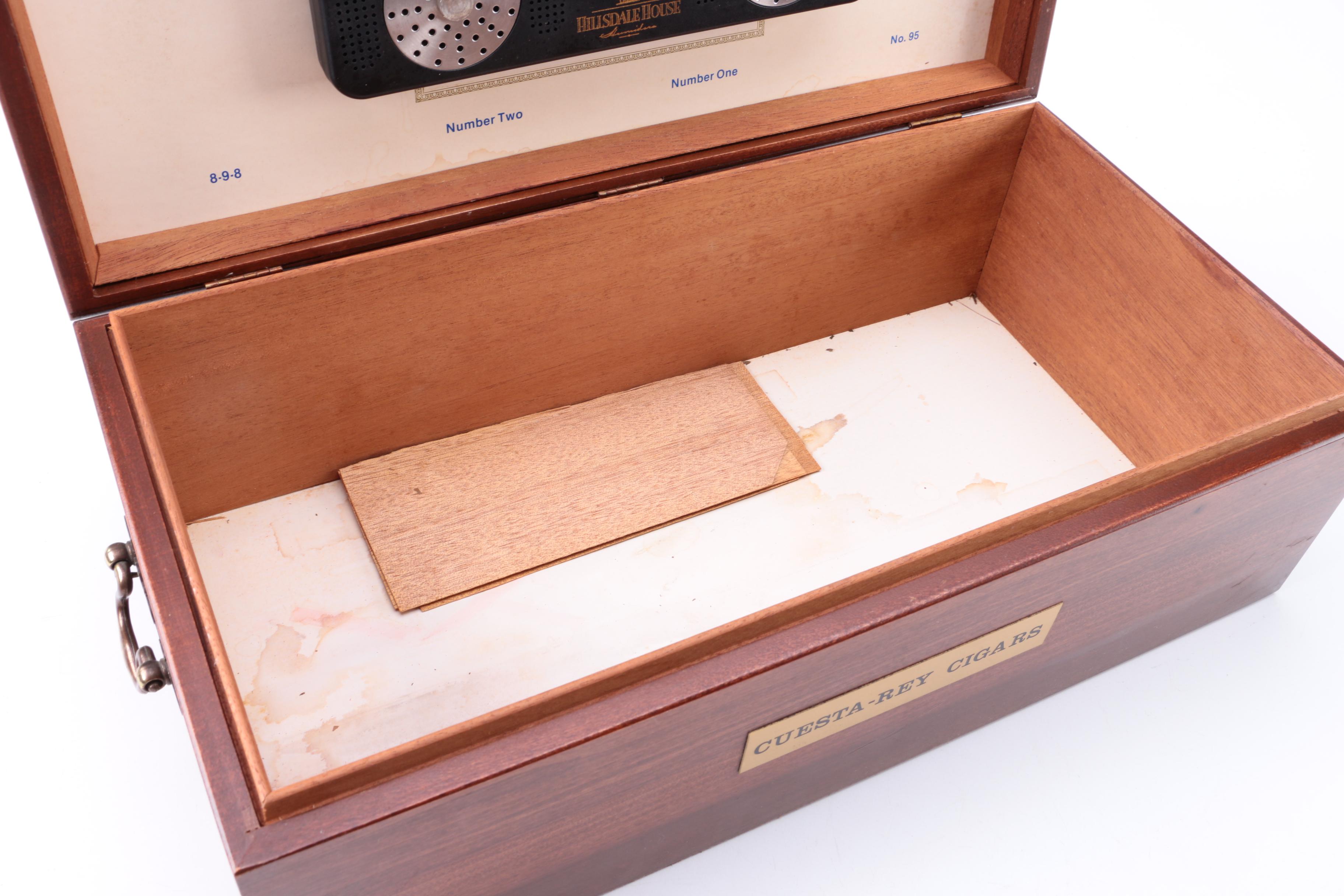 Cuesta-Rey Humidor and Other Cigar Themed Collectibles