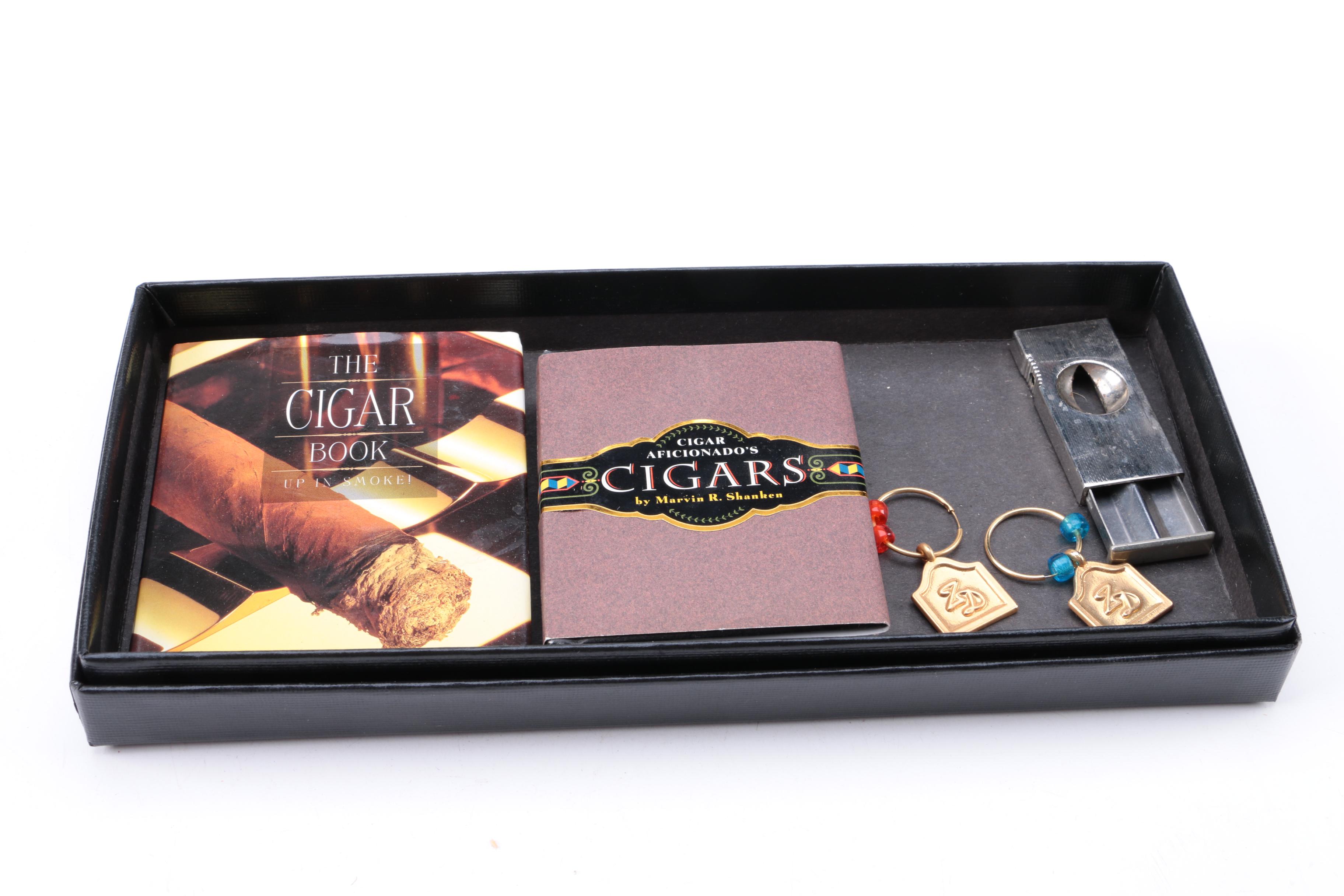 Cuesta-Rey Humidor and Other Cigar Themed Collectibles