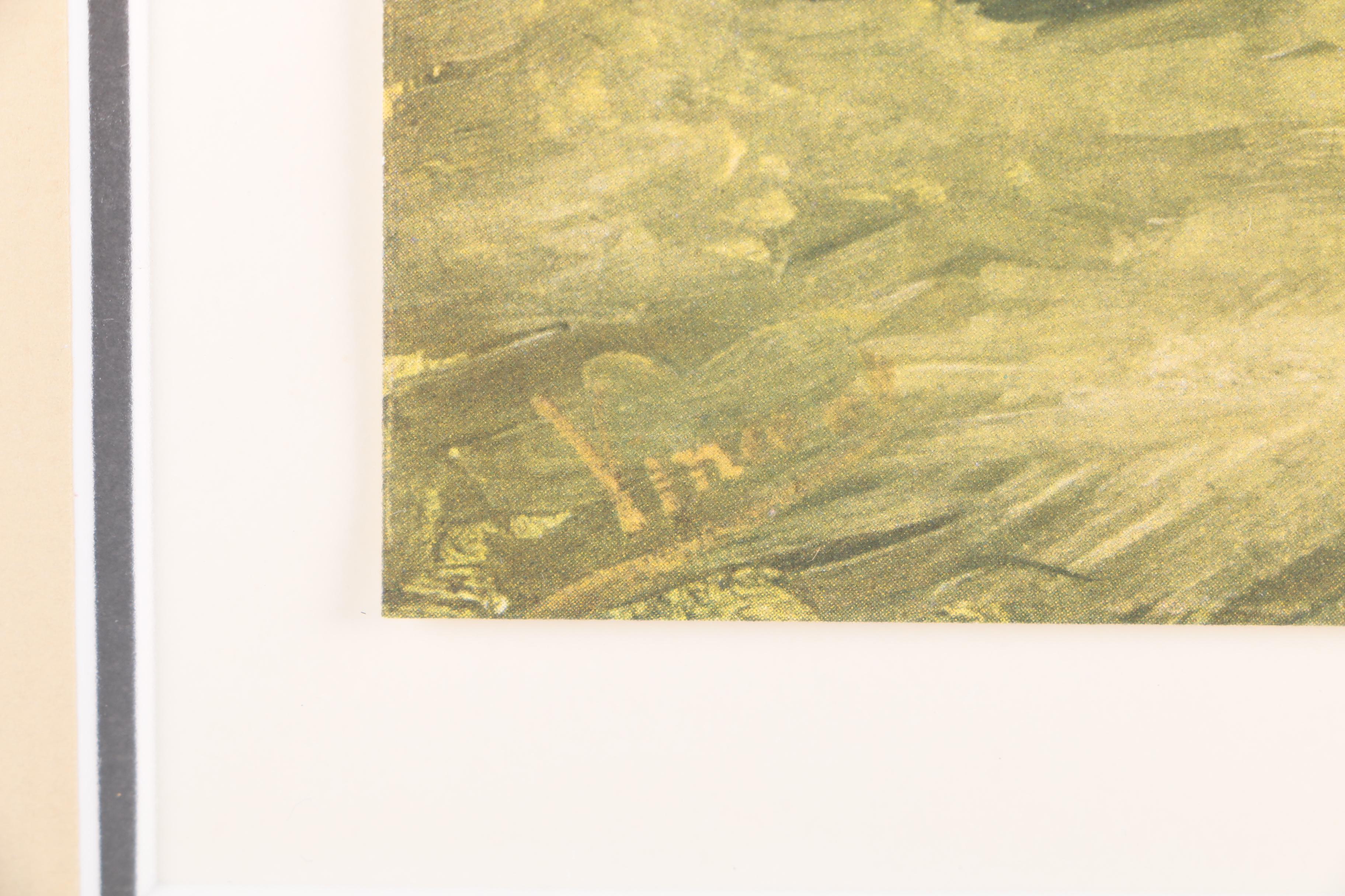 Offset Lithographs After Vincent van Gogh's "The Holy Bible" and "Churchyard"