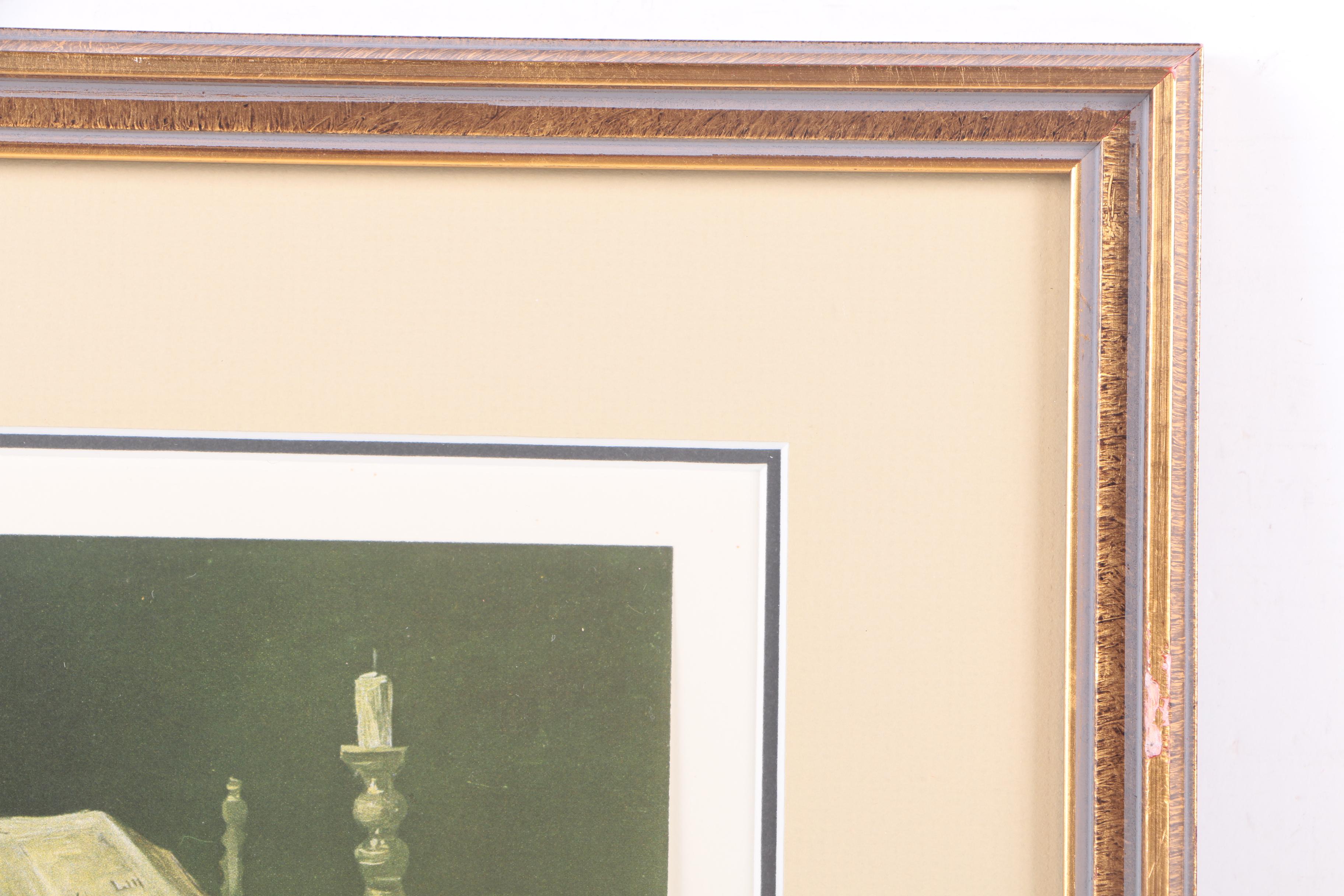 Offset Lithographs After Vincent van Gogh's "The Holy Bible" and "Churchyard"