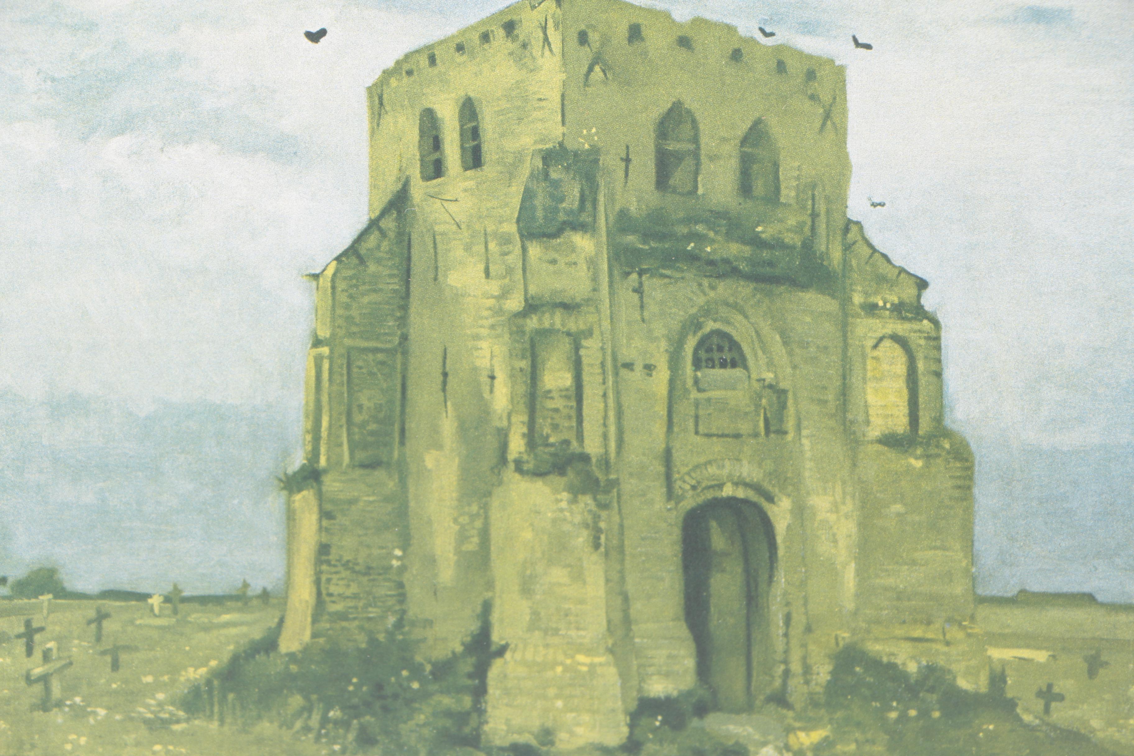 Offset Lithographs After Vincent van Gogh's "The Holy Bible" and "Churchyard"