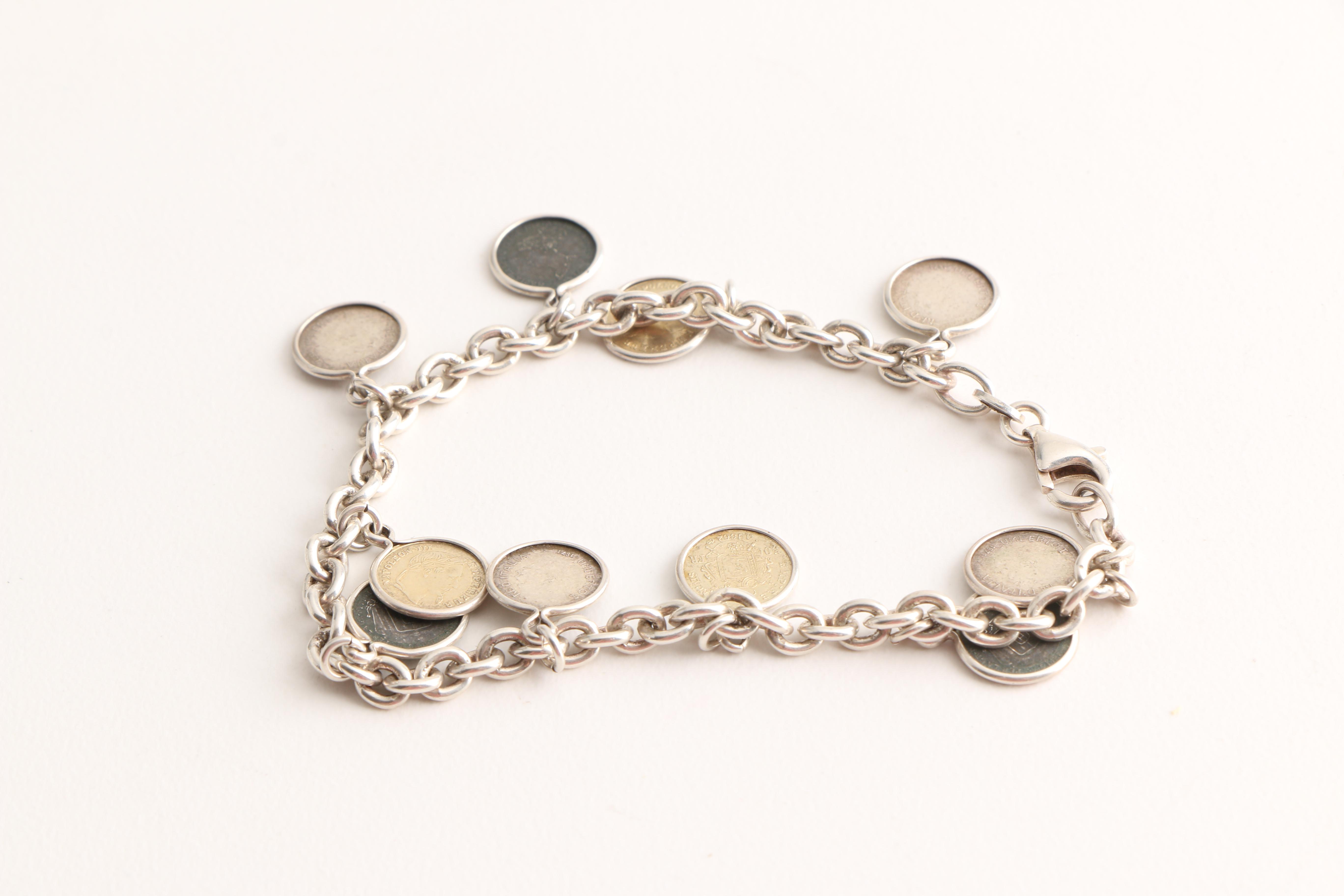 Sterling Silver Reproduction and Genuine Coin Jewelry