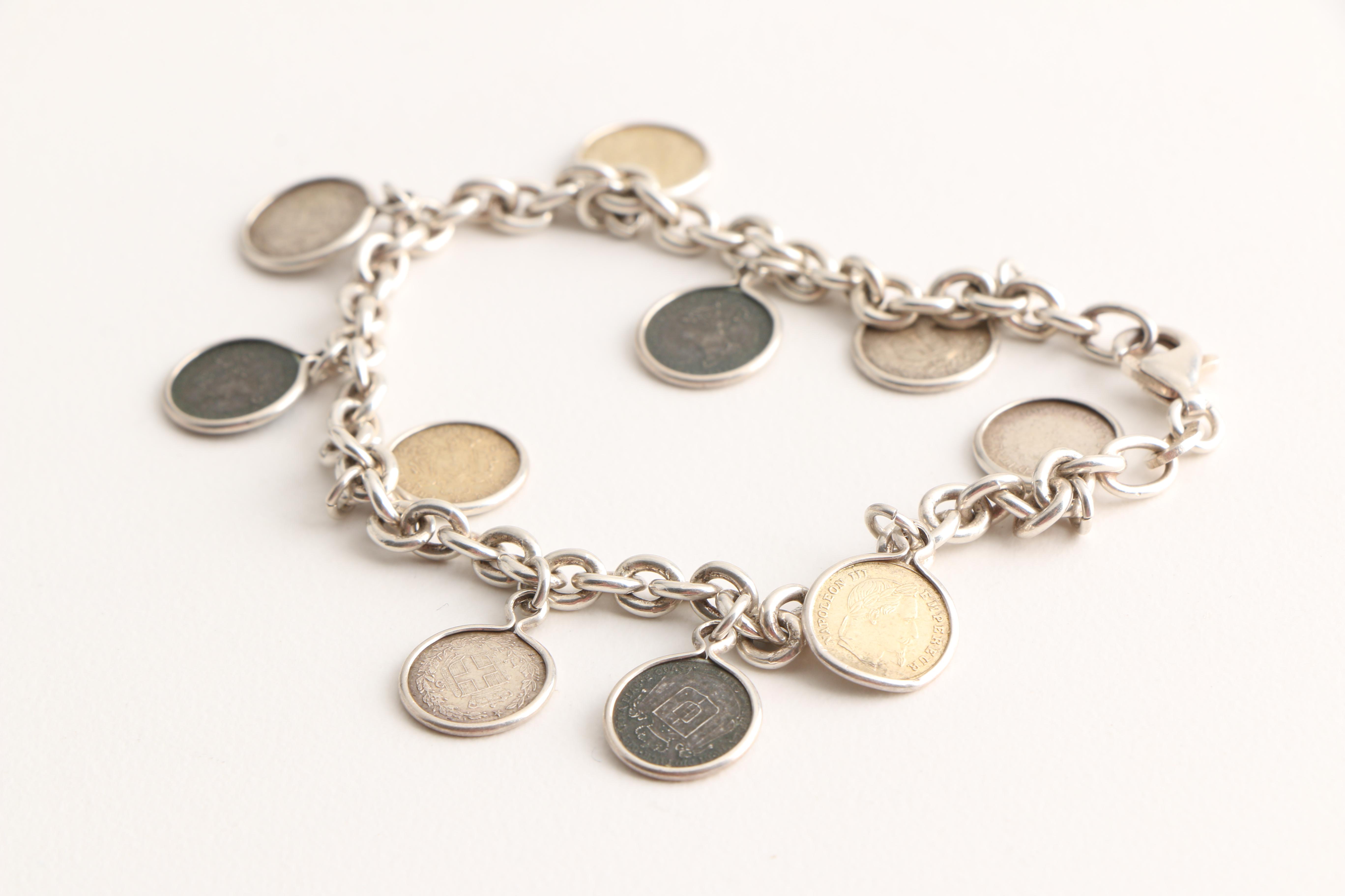 Sterling Silver Reproduction and Genuine Coin Jewelry