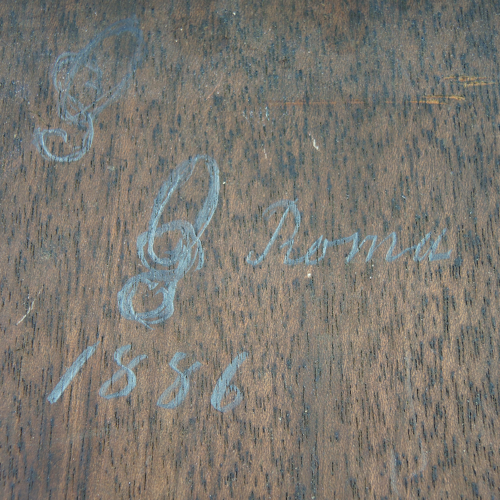 Antique Original 1886 Oil Painting on Wood Panel Portrait of a Woman in Tiara