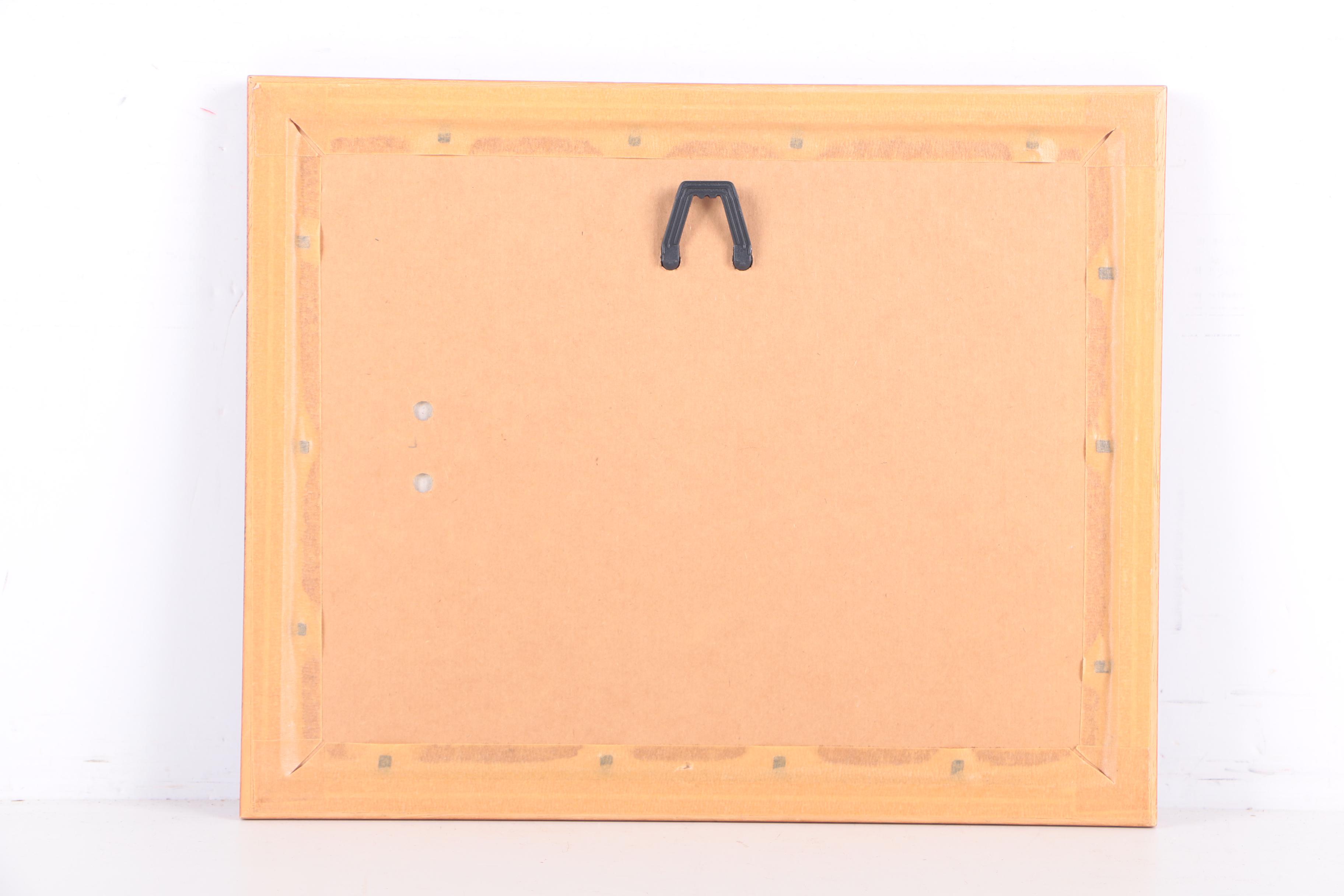 Pete Slater Watercolor Painting on Paper of Landscape with Suspension Bridge