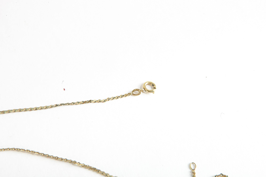 Sterling Virgin Mary Pendant with Necklace