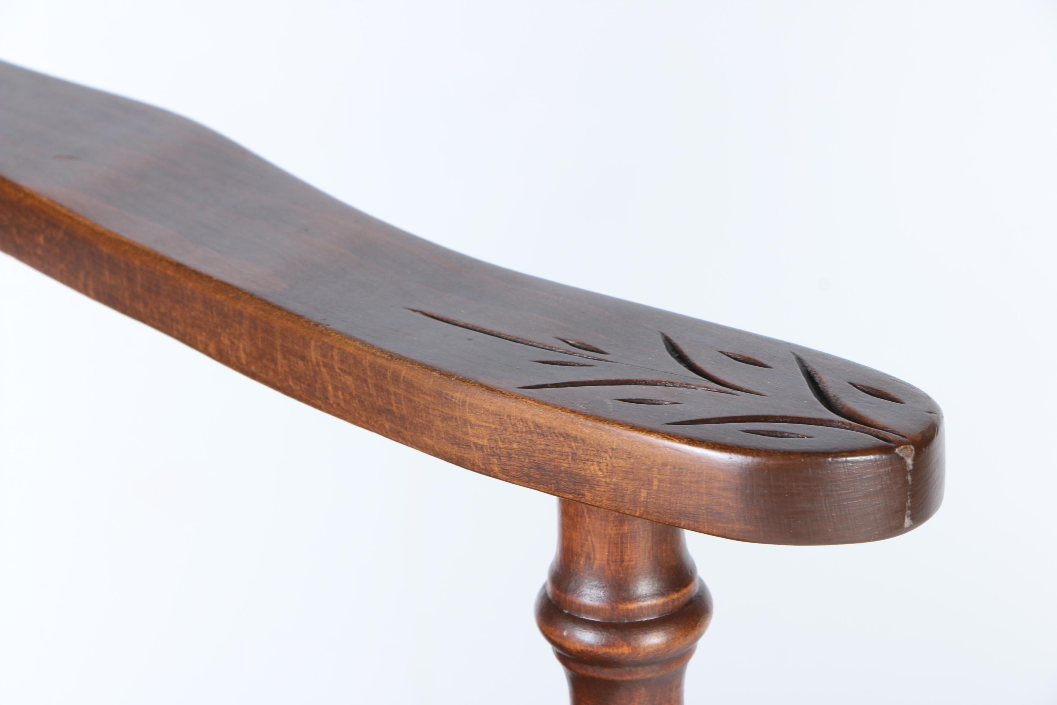 Armchair with Green Upholstery