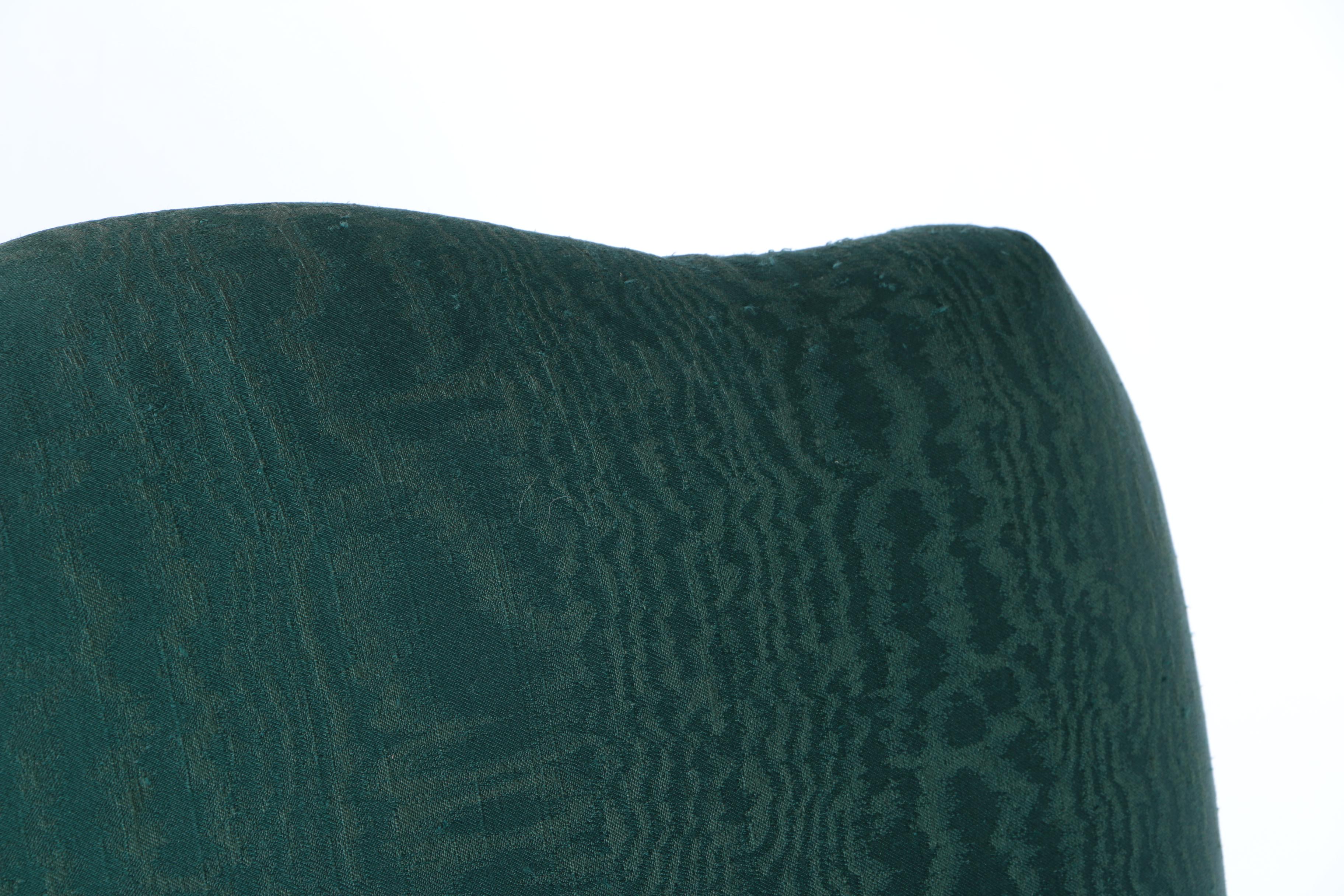 Armchair with Green Upholstery