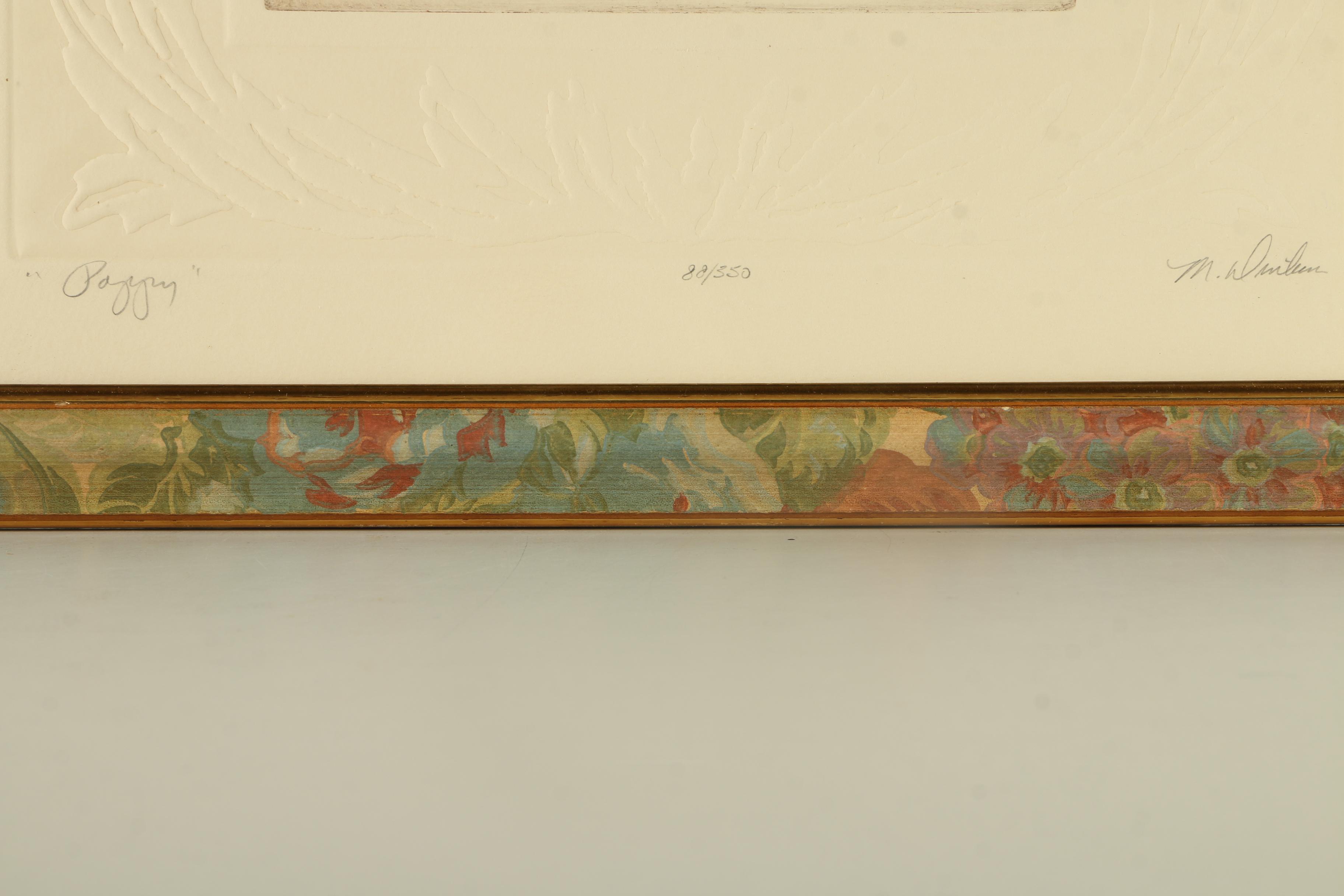 Limited Edition Hand Colored Etchings with Embossment "Phlox" and "Poppy"