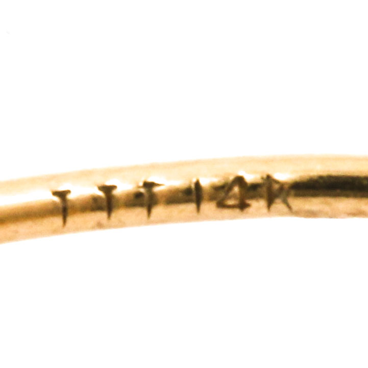 14K Yellow Gold Black Enamel Hoop and Black Onyx Disk Earrings