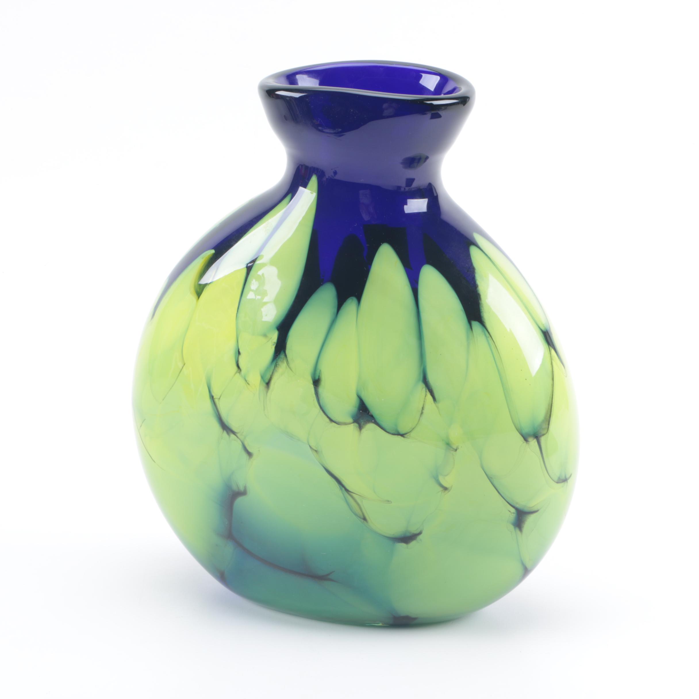 Makora Polish Art Glass Vase