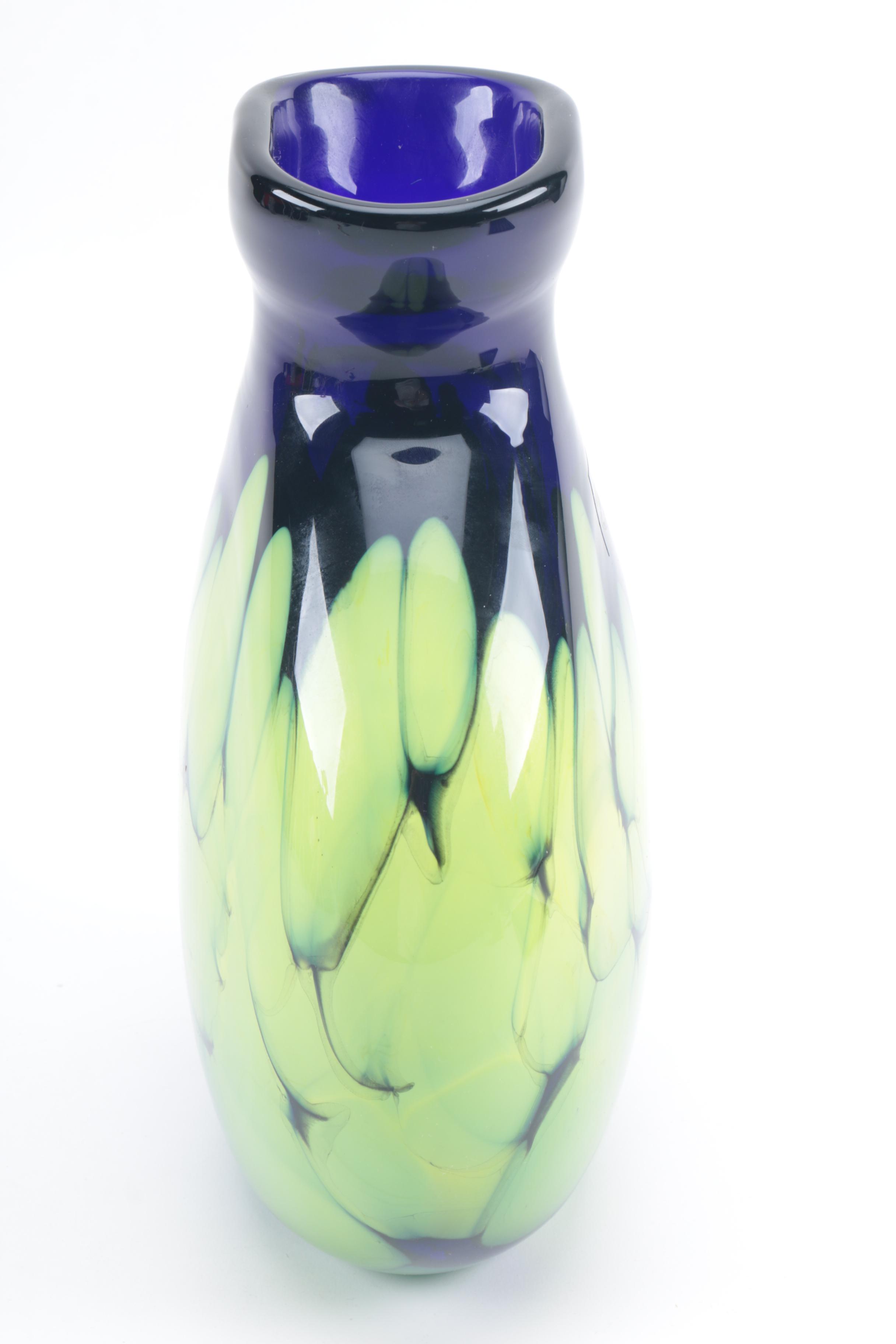 Makora Polish Art Glass Vase