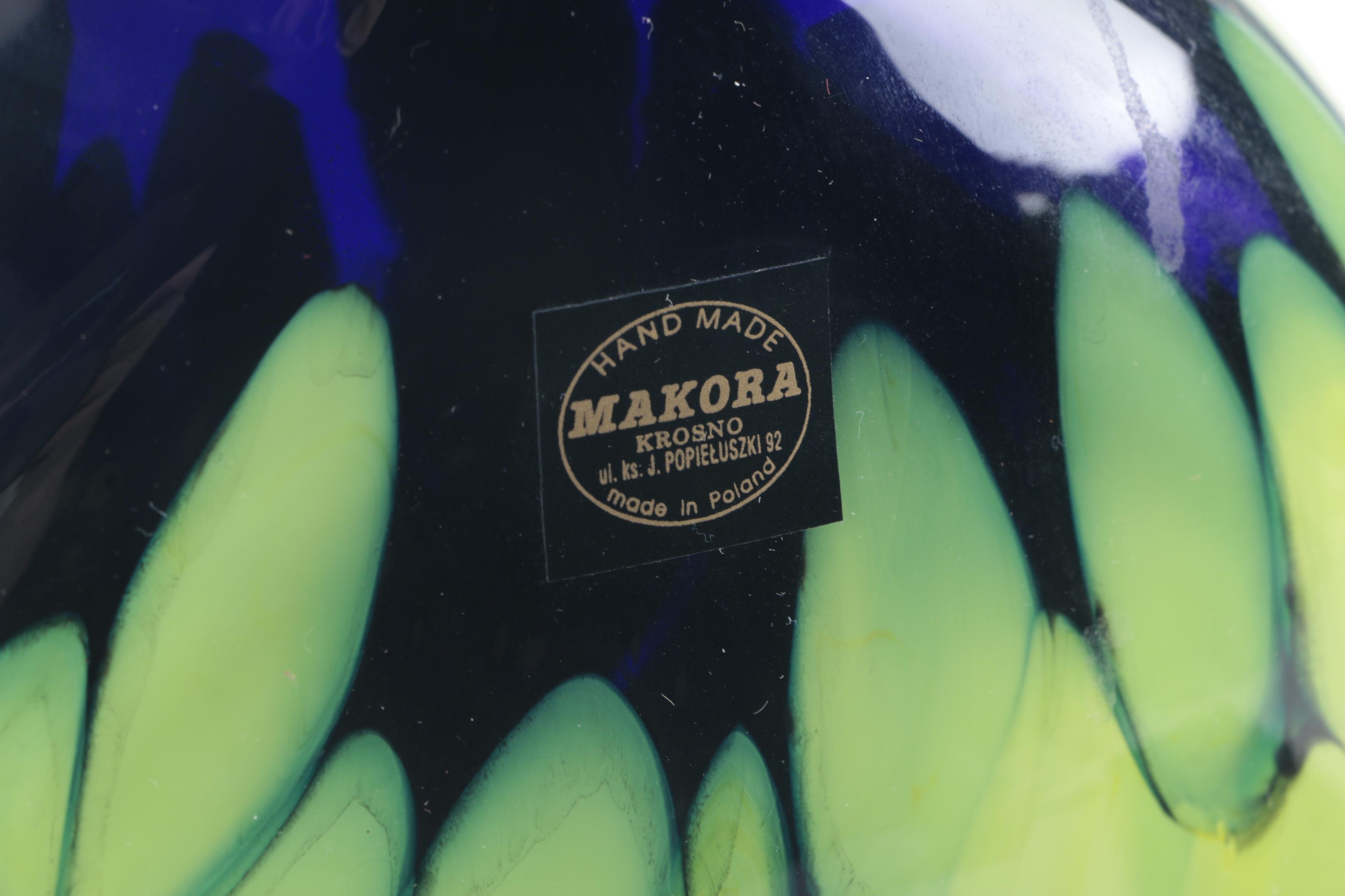 Makora Polish Art Glass Vase