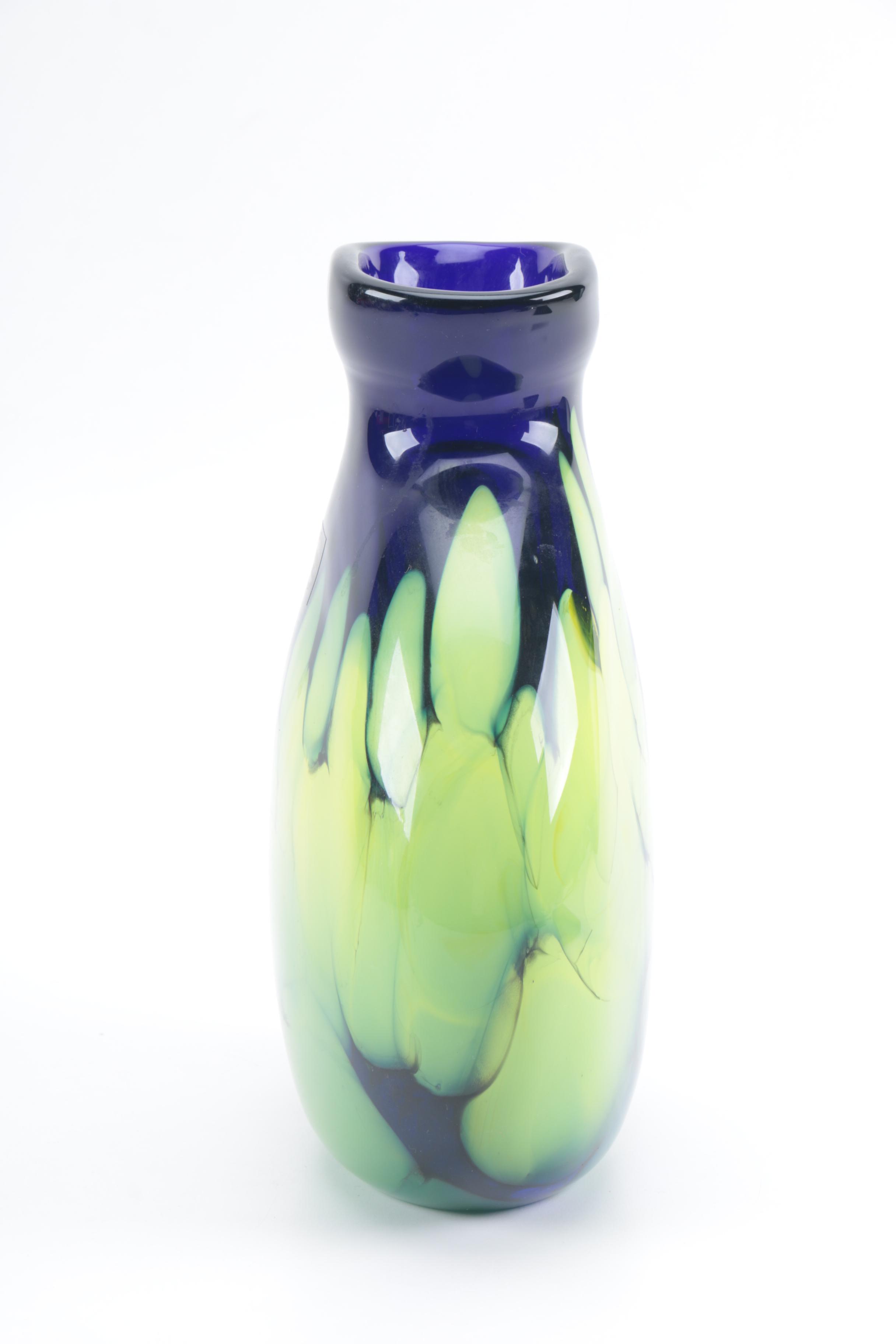 Makora Polish Art Glass Vase