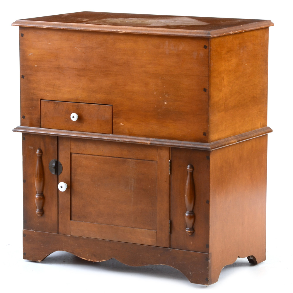 Victorian Style Maple Stereo Console by Guild