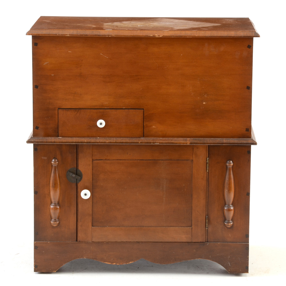 Victorian Style Maple Stereo Console by Guild