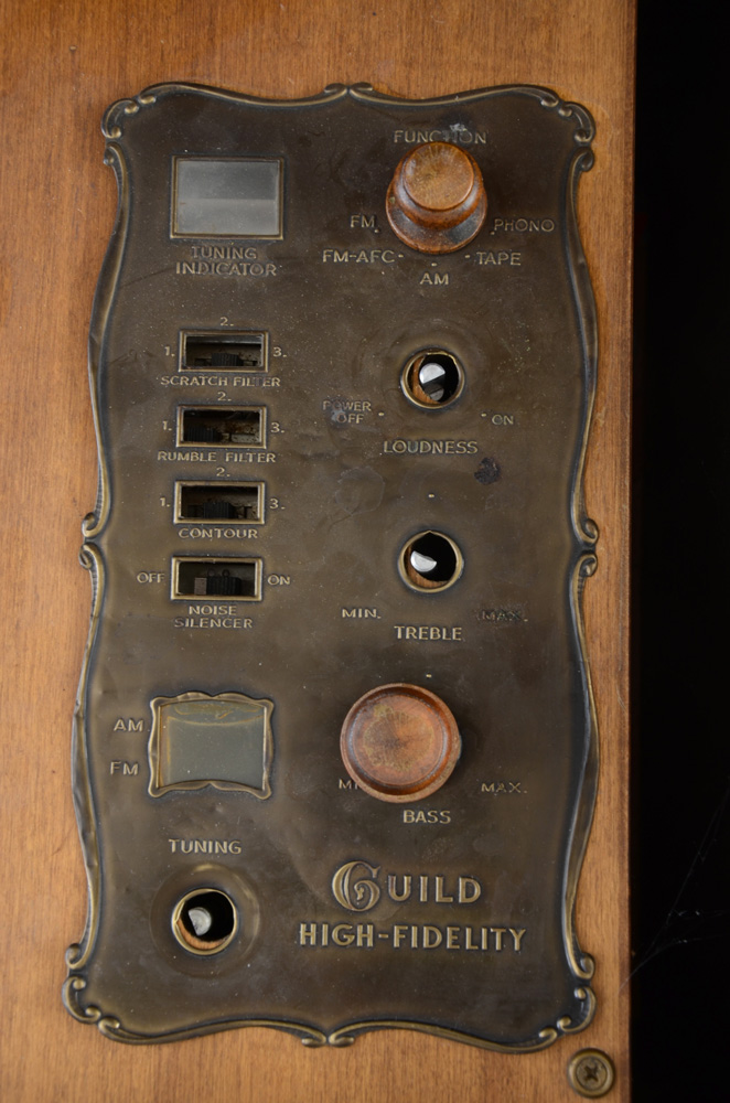 Victorian Style Maple Stereo Console by Guild